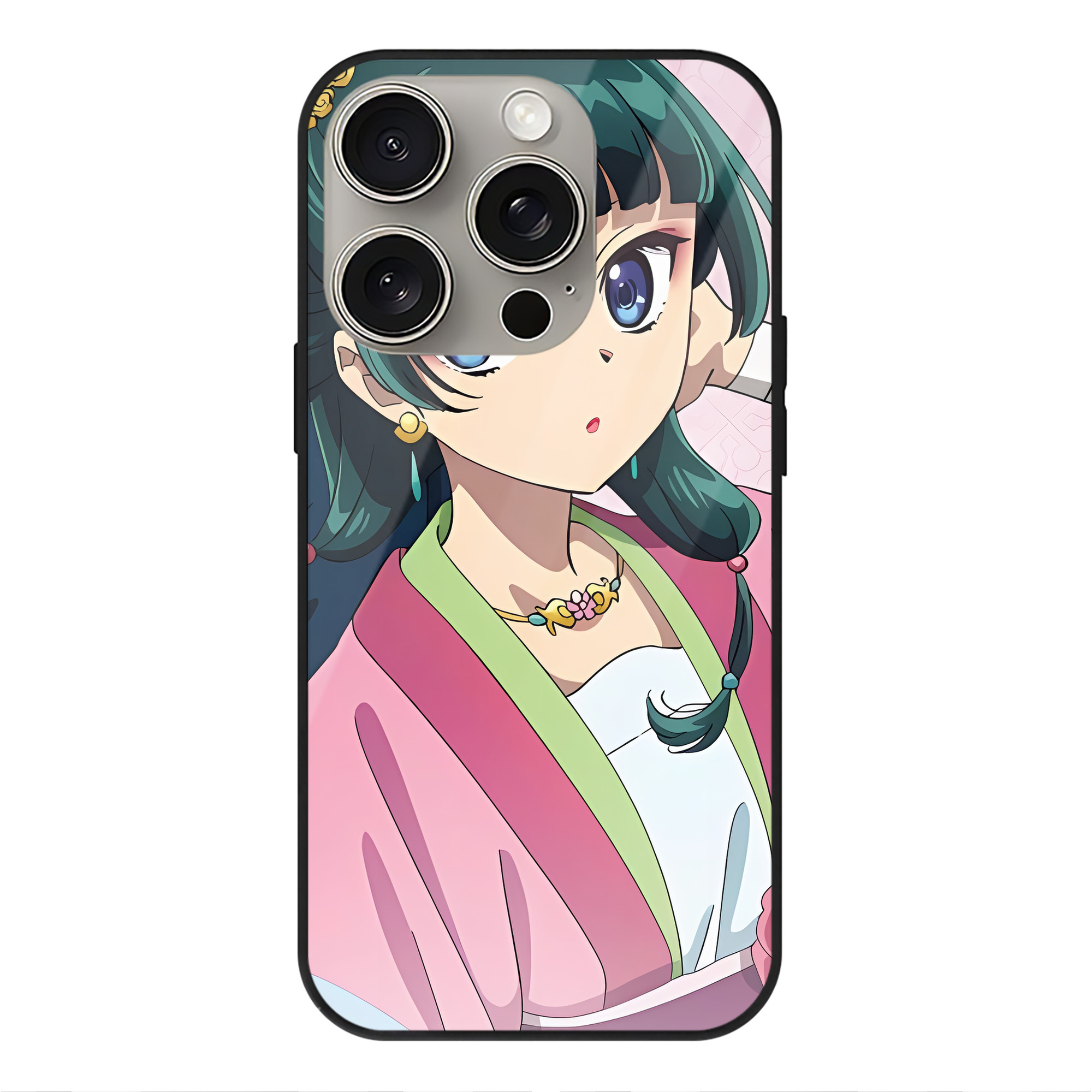 薬屋のひとりごと The Apothecary Diaries 【iPhone15Pro対応】スマホケース 耐衝撃＆黄変防止 背面ガラス