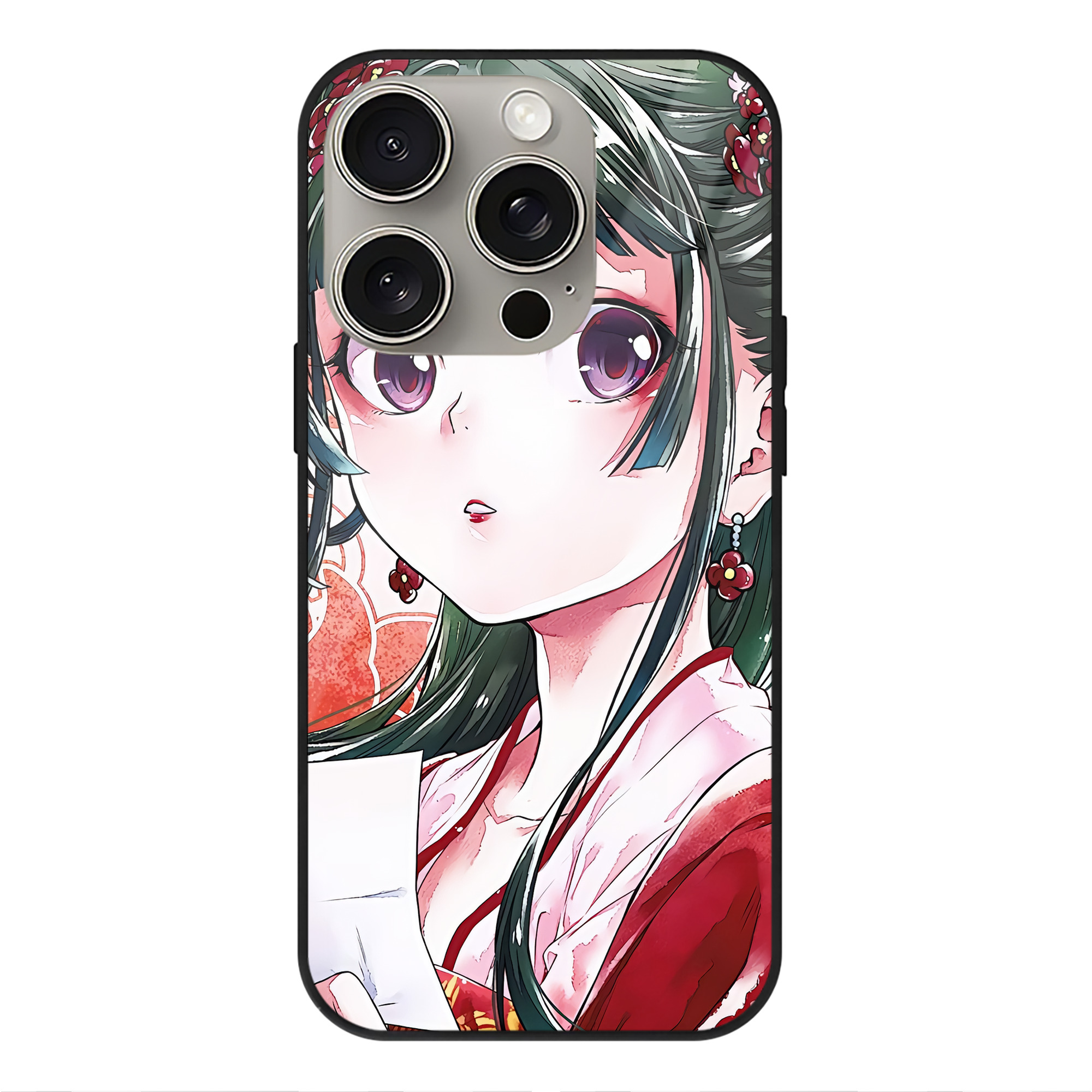 薬屋のひとりごと The Apothecary Diaries 【iPhone15Pro対応】スマホケース 耐衝撃＆黄変防止 背面ガラス