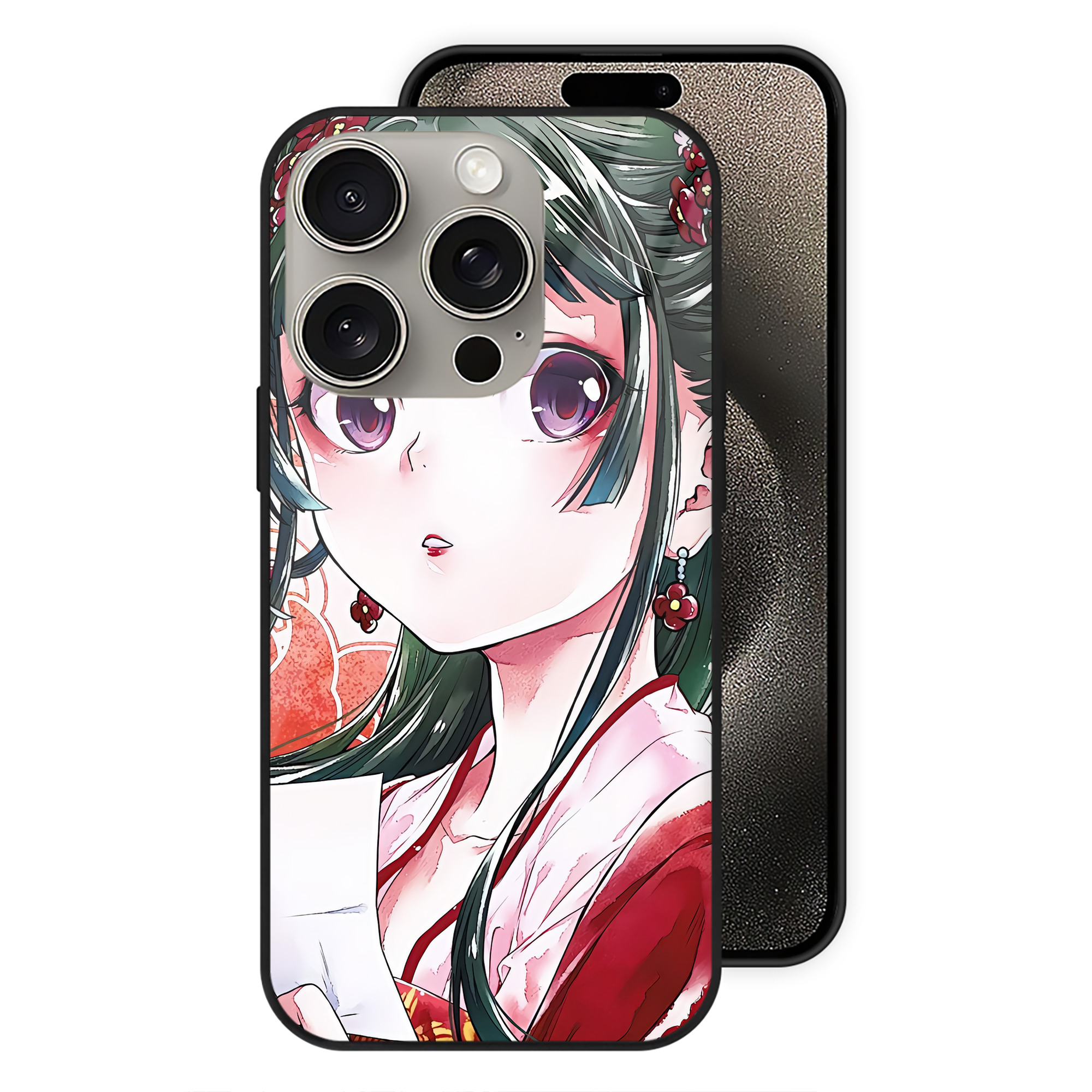 薬屋のひとりごと The Apothecary Diaries 【iPhone15Pro対応】スマホケース 耐衝撃＆黄変防止 背面ガラス