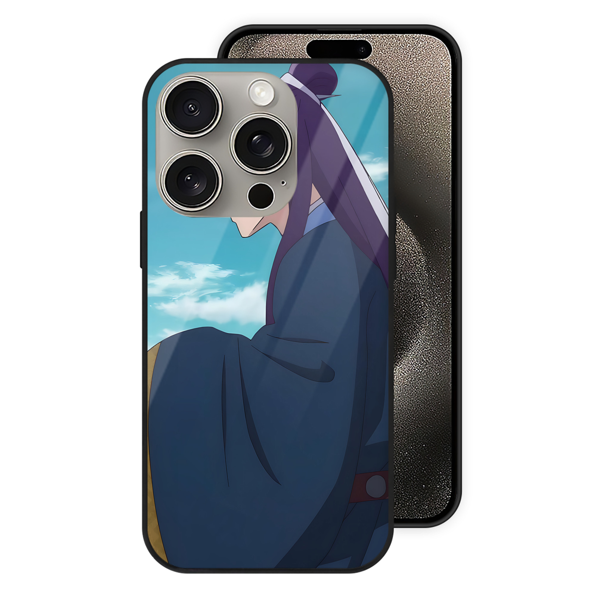薬屋のひとりごと The Apothecary Diaries 【iPhone15Pro対応】スマホケース 耐衝撃＆黄変防止 背面ガラス