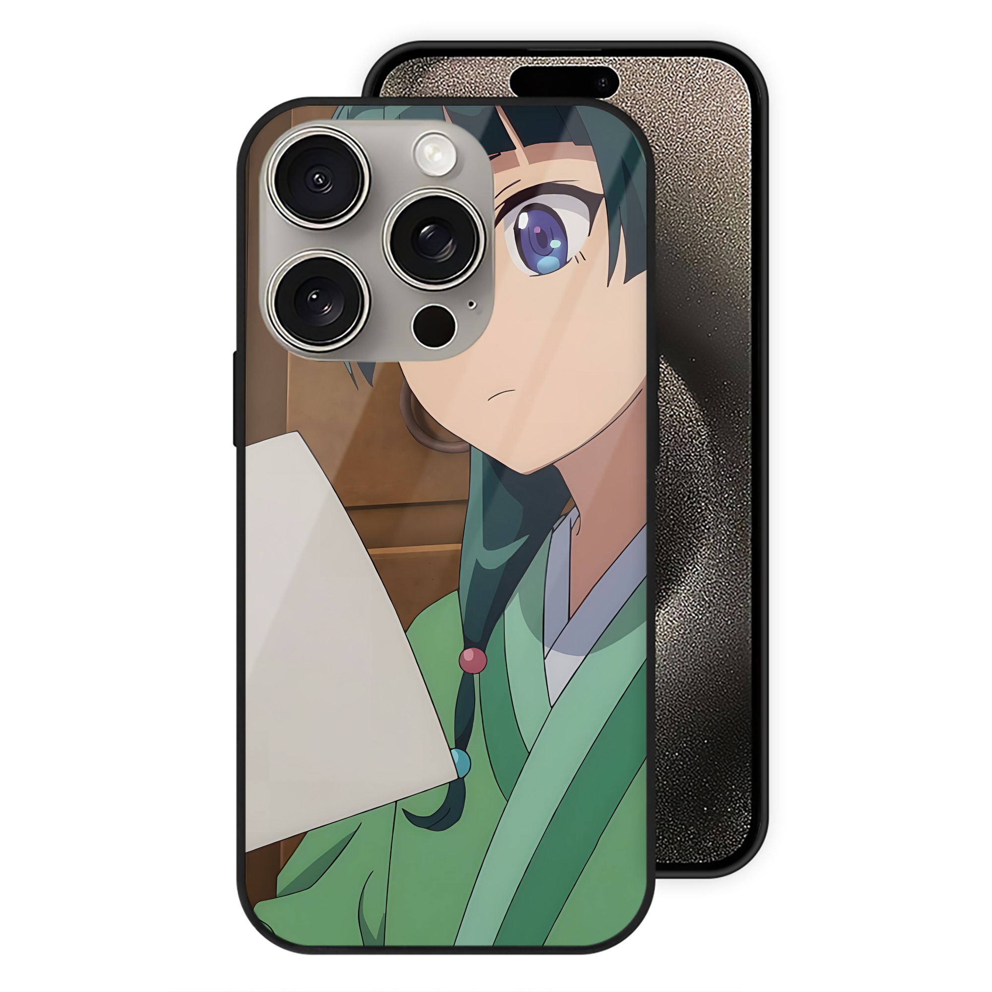（画像用） 薬屋のひとりごと The Apothecary Diaries 【iPhone15Pro対応】スマホケース 耐衝撃＆黄変防止 背面ガラス