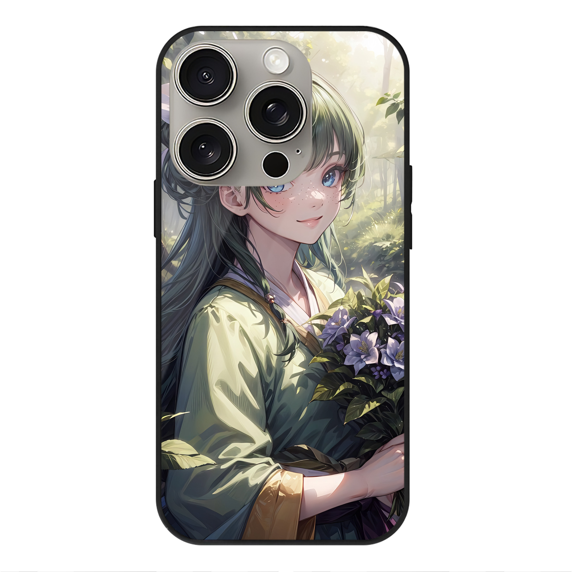 薬屋のひとりごと The Apothecary Diaries 【iPhone15Pro対応】スマホケース 耐衝撃＆黄変防止 背面ガラス