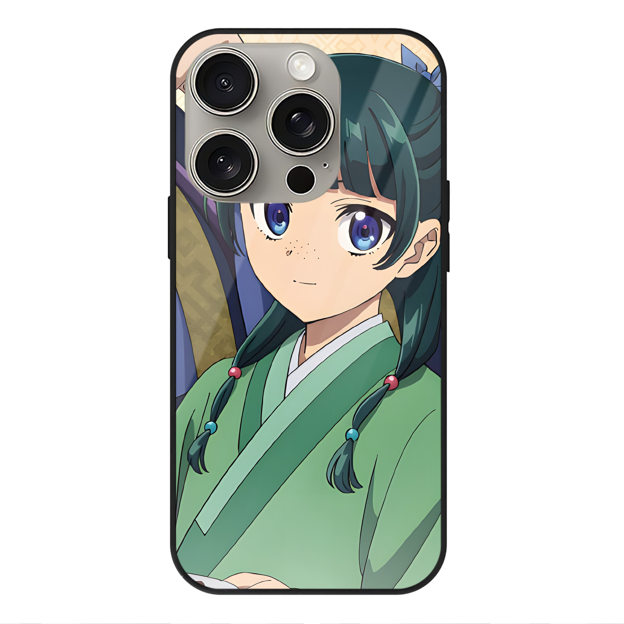 薬屋のひとりごと The Apothecary Diaries 【iPhone15Pro対応】スマホケース 耐衝撃＆黄変防止 背面ガラス