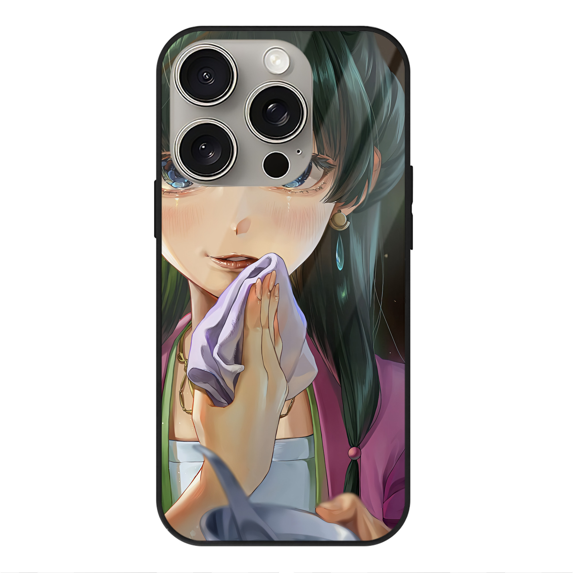薬屋のひとりごと The Apothecary Diaries 【iPhone15Pro対応】スマホケース 耐衝撃＆黄変防止 背面ガラス