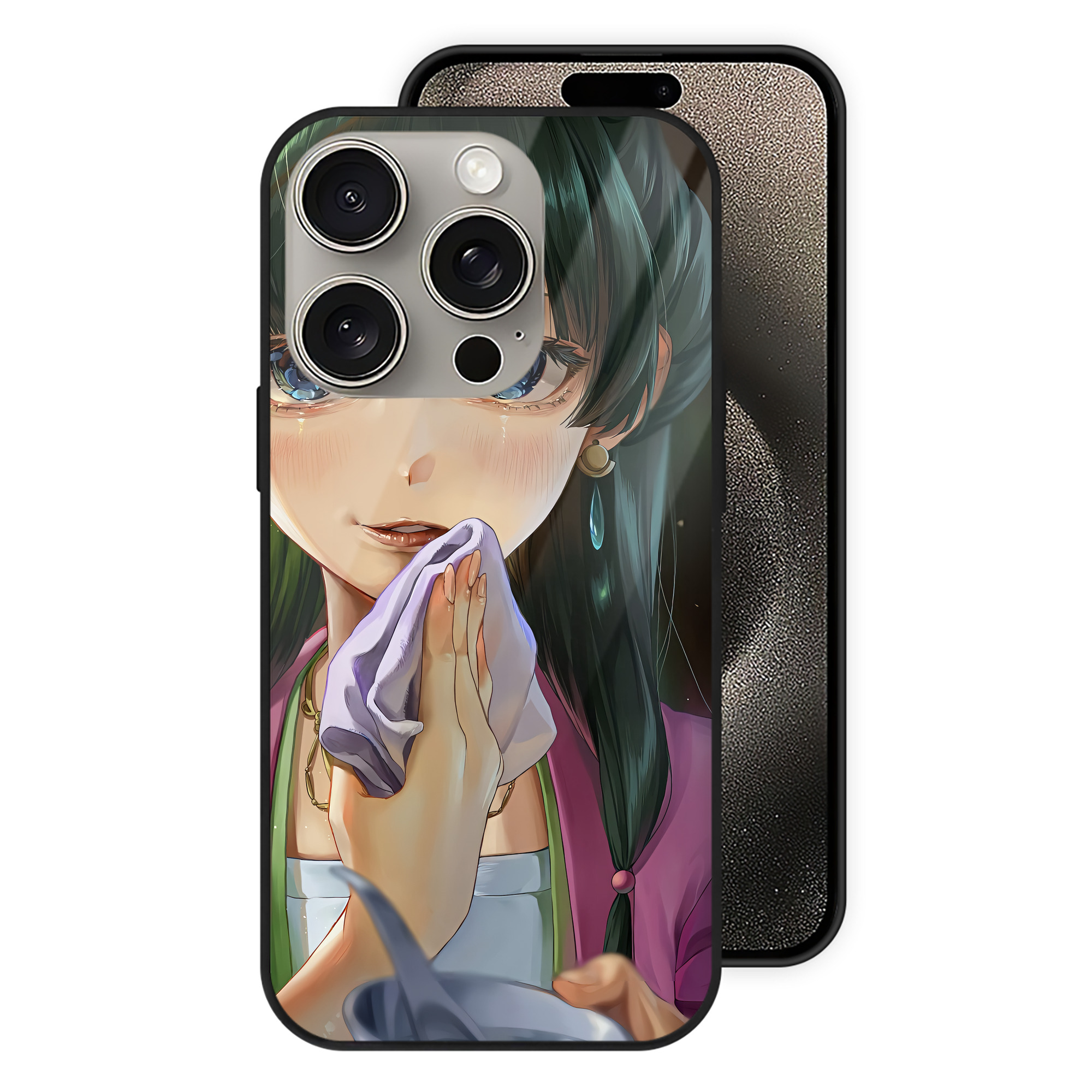 薬屋のひとりごと The Apothecary Diaries 【iPhone15Pro対応】スマホケース 耐衝撃＆黄変防止 背面ガラス