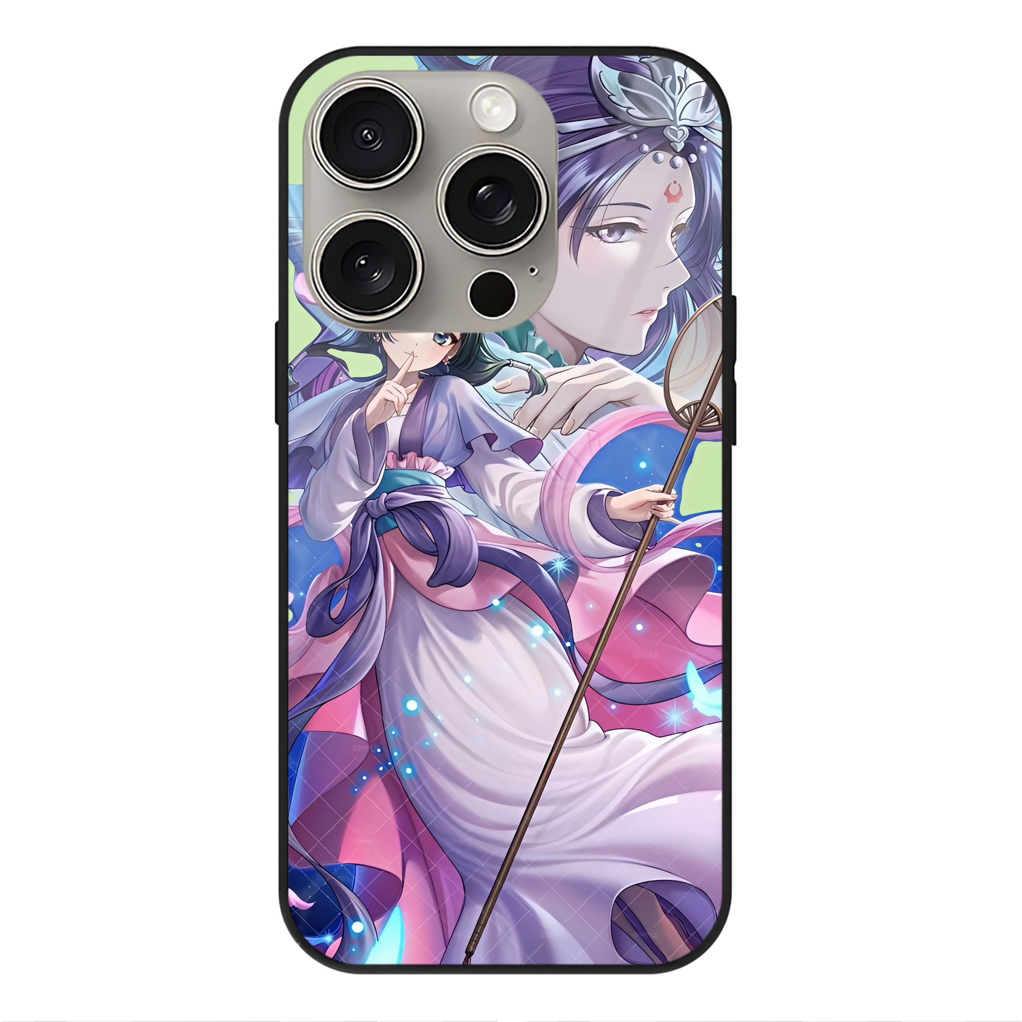 薬屋のひとりごと The Apothecary Diaries 【iPhone15Pro対応】スマホケース 耐衝撃＆黄変防止 背面ガラス