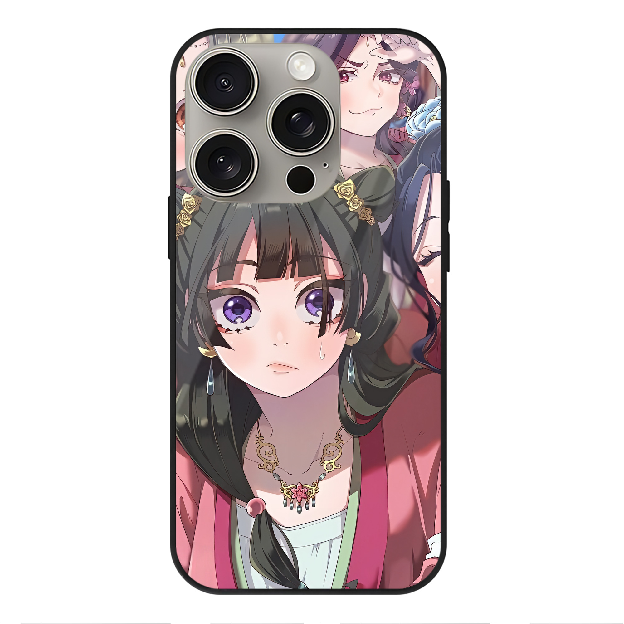 薬屋のひとりごと The Apothecary Diaries 【iPhone15Pro対応】スマホケース 耐衝撃＆黄変防止 背面ガラス