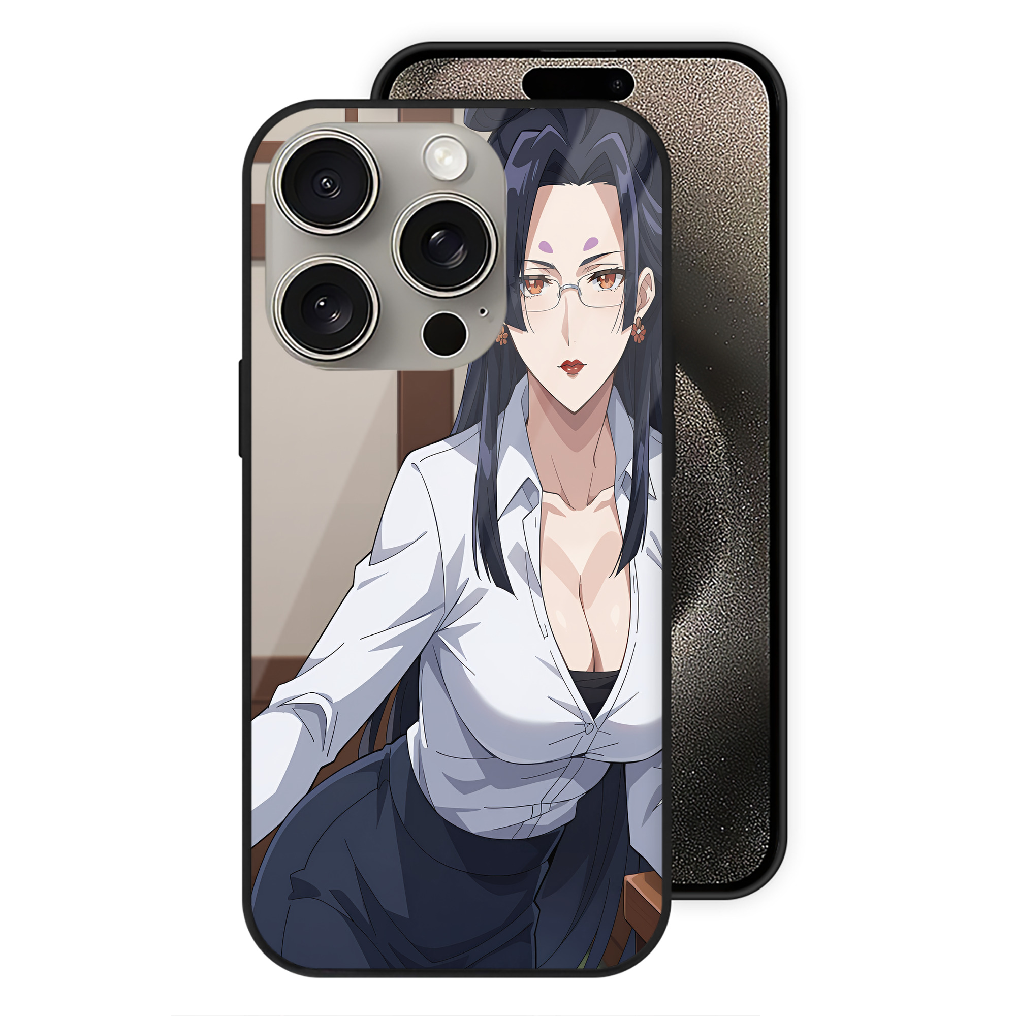 薬屋のひとりごと The Apothecary Diaries 【iPhone15Pro対応】スマホケース 耐衝撃＆黄変防止 背面ガラス