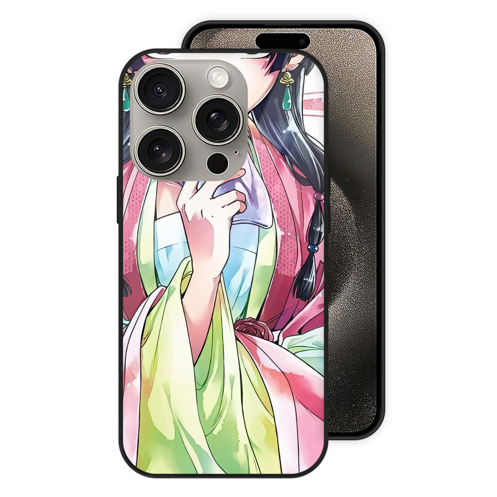 薬屋のひとりごと The Apothecary Diaries 【iPhone15Pro対応】スマホケース 耐衝撃＆黄変防止 背面ガラス