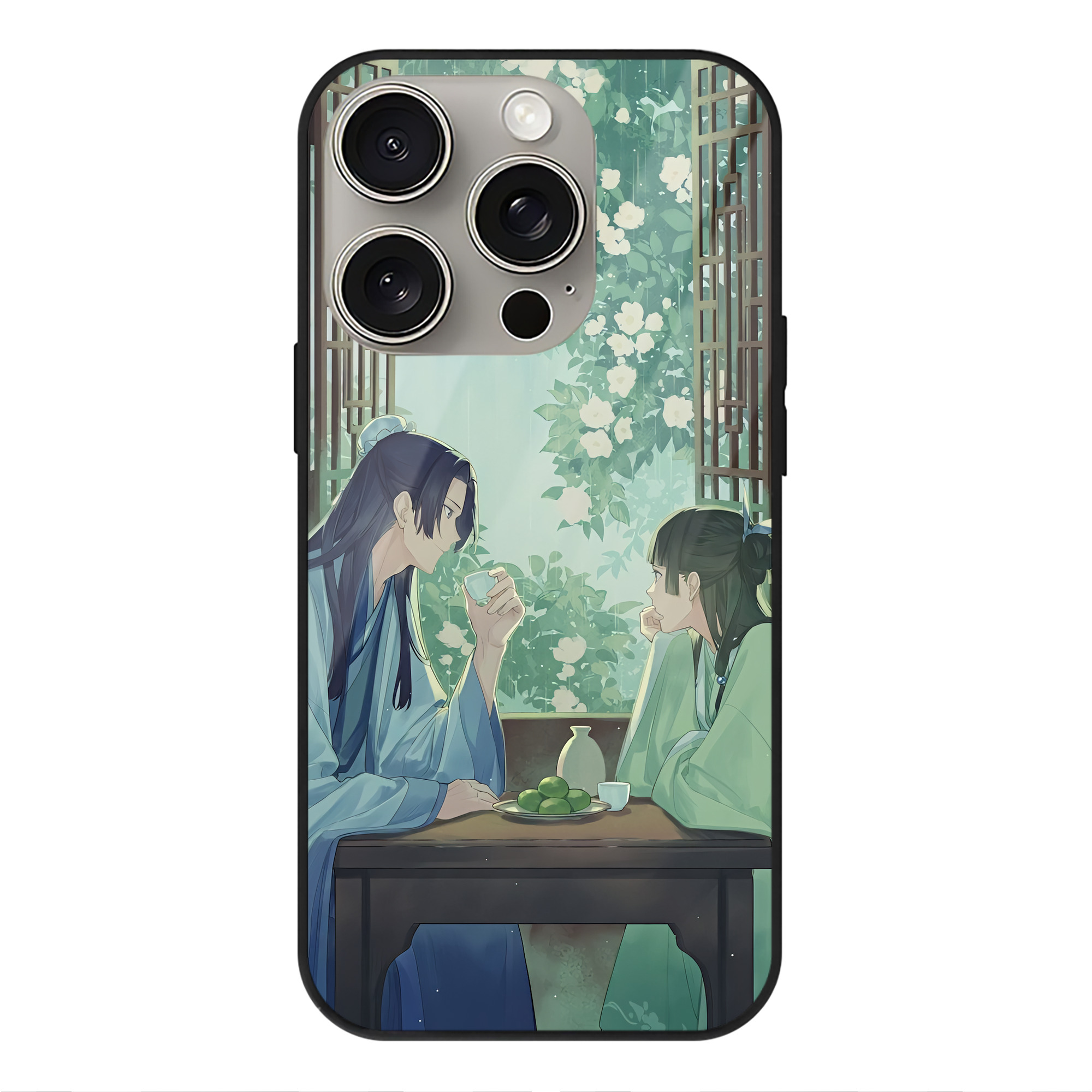 薬屋のひとりごと The Apothecary Diaries 【iPhone15Pro対応】スマホケース 耐衝撃＆黄変防止 背面ガラス