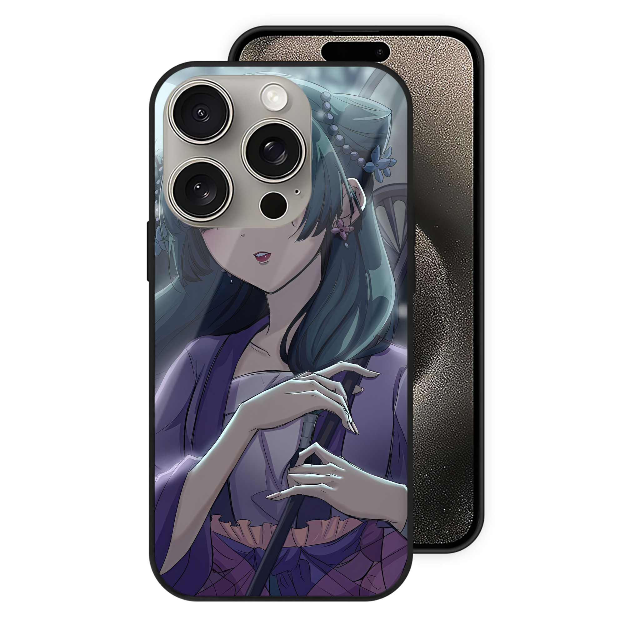（画像用） 薬屋のひとりごと The Apothecary Diaries 【iPhone15Pro対応】スマホケース 耐衝撃＆黄変防止 背面ガラス