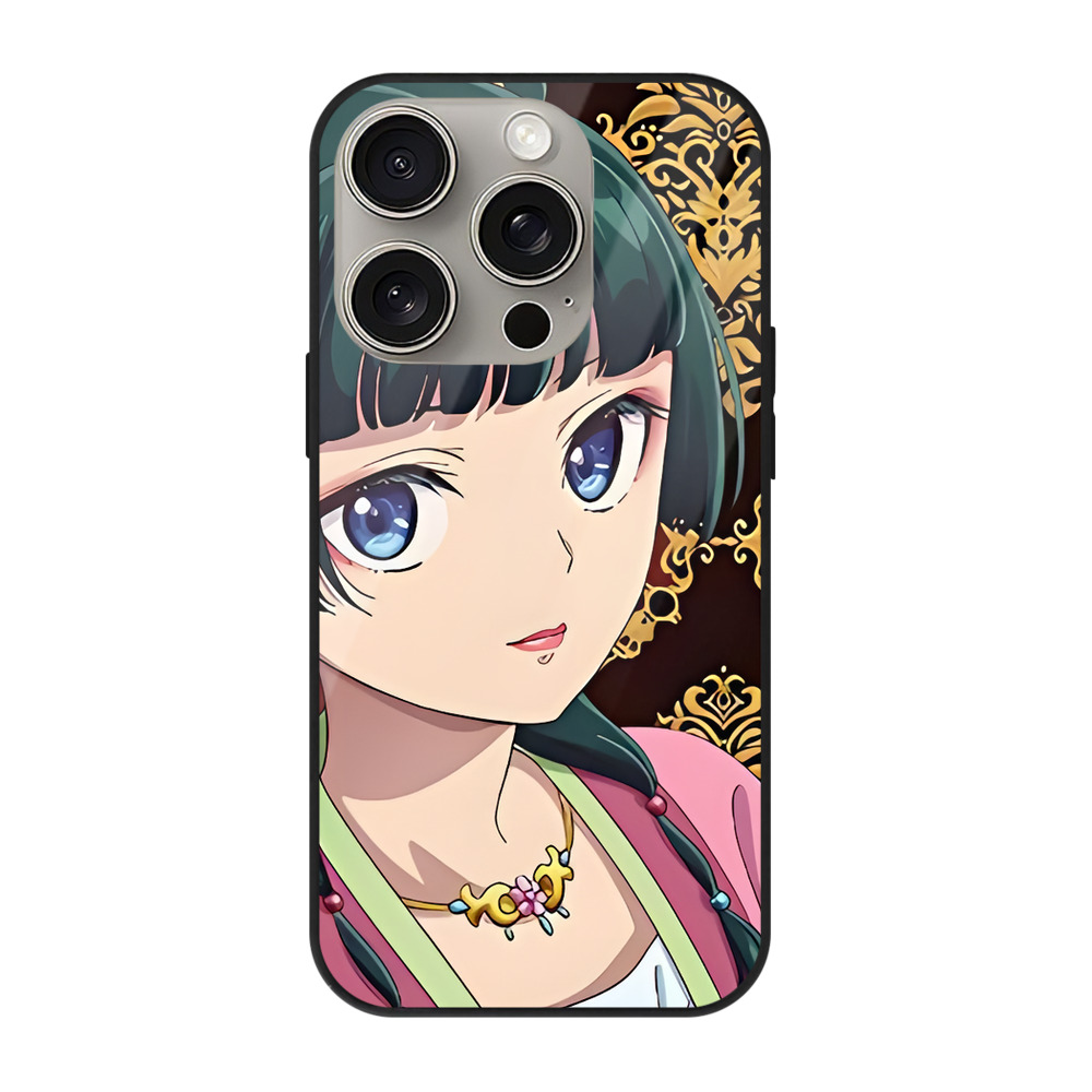 薬屋のひとりごと The Apothecary Diaries 【iPhone15Pro対応】スマホケース 耐衝撃＆黄変防止 背面ガラス