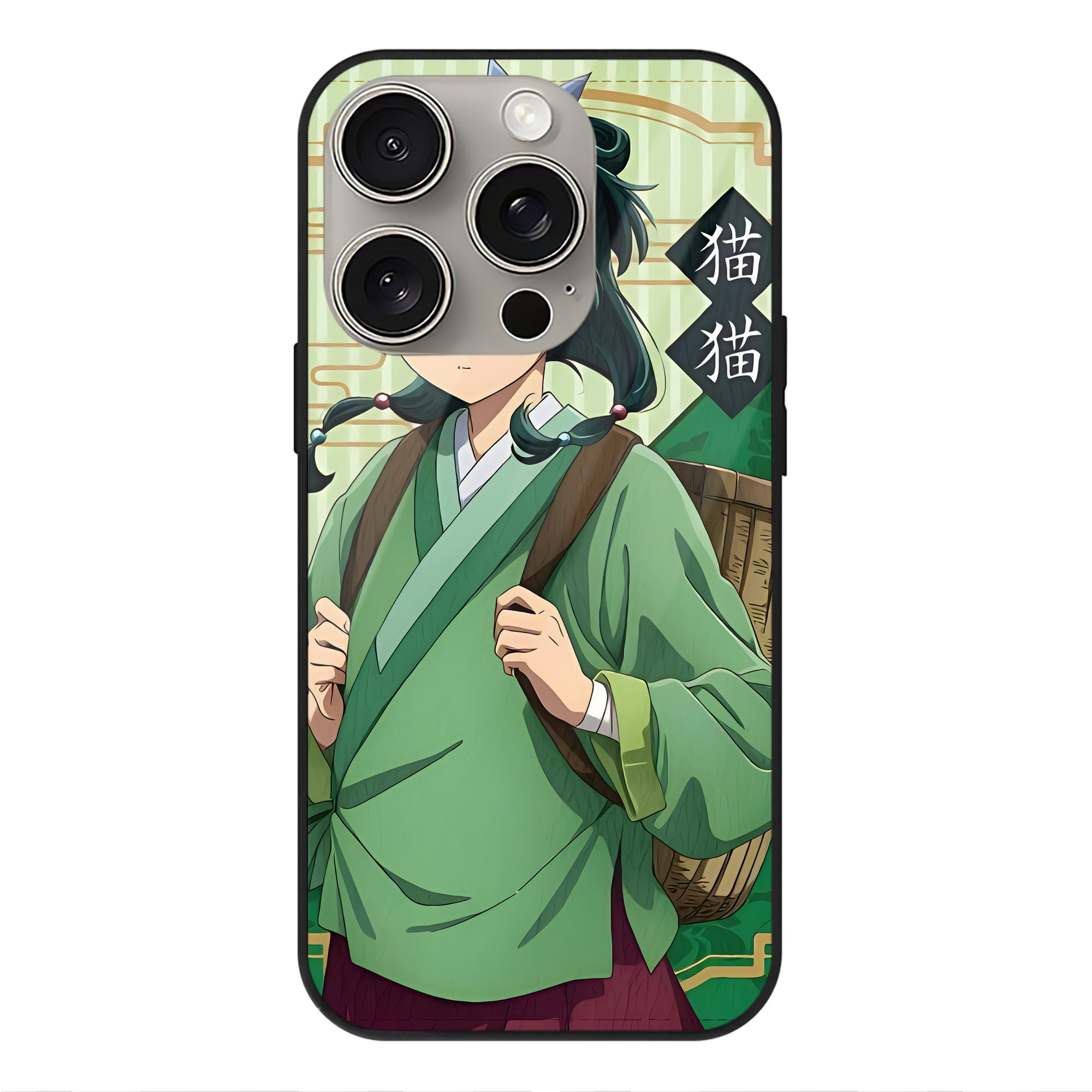 （画像用） 薬屋のひとりごと The Apothecary Diaries 【iPhone15Pro対応】スマホケース 耐衝撃＆黄変防止 背面ガラス