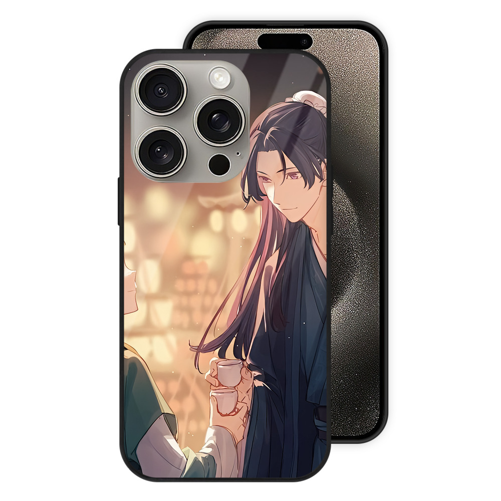 薬屋のひとりごと The Apothecary Diaries 【iPhone15Pro対応】スマホケース 耐衝撃＆黄変防止 背面ガラス