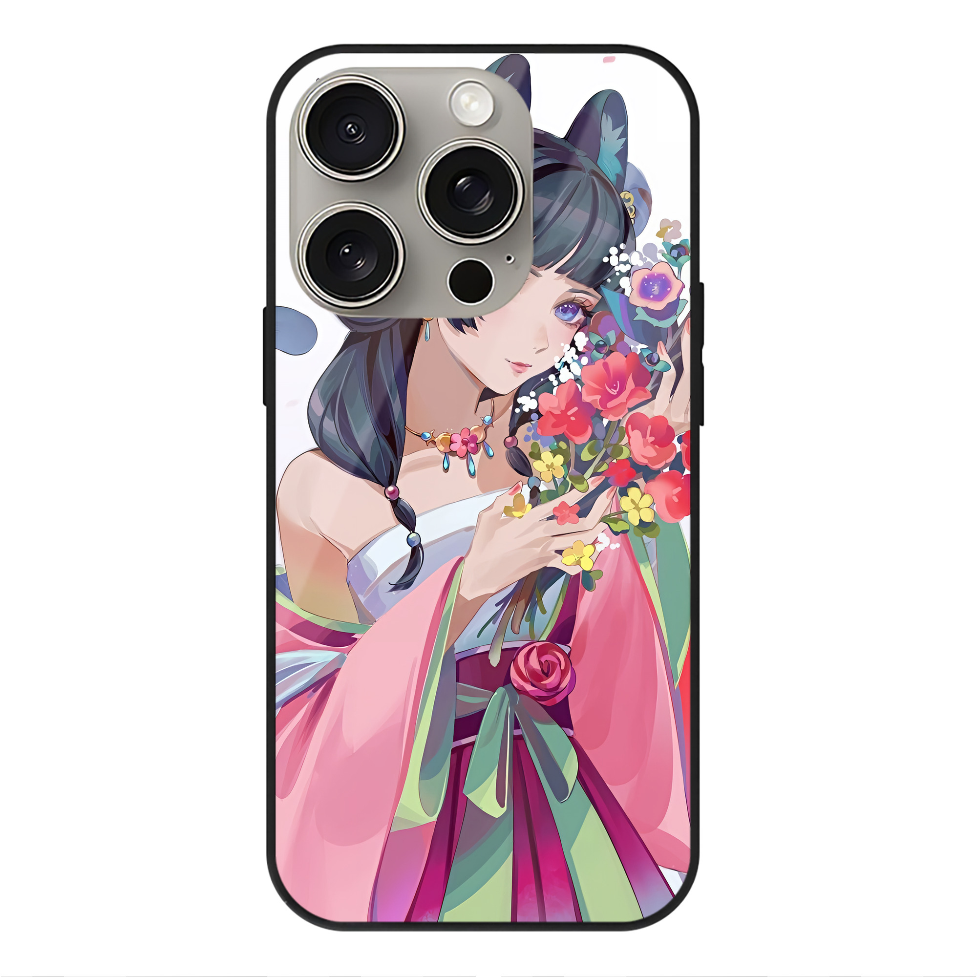 薬屋のひとりごと The Apothecary Diaries 【iPhone15Pro対応】スマホケース 耐衝撃＆黄変防止 背面ガラス