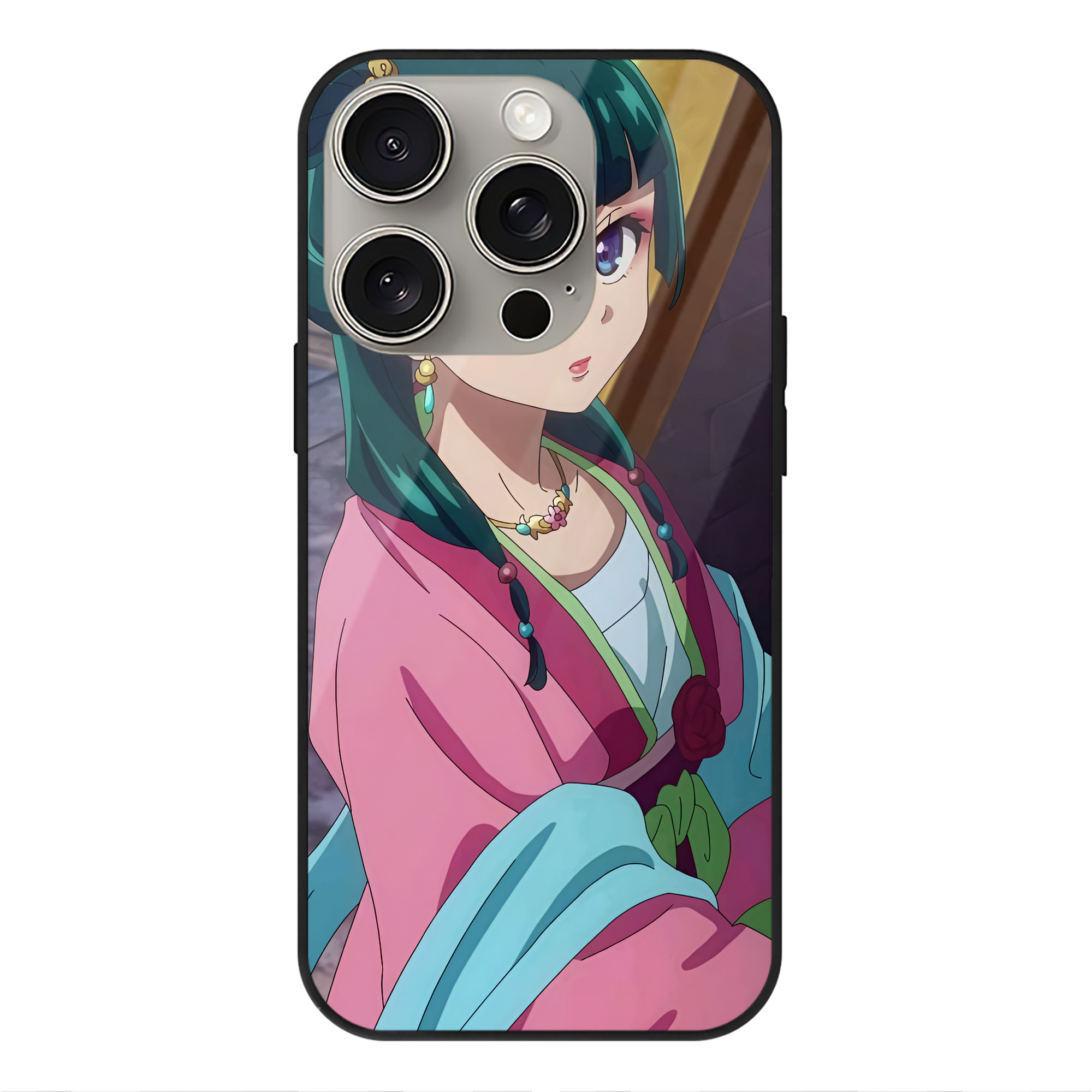 薬屋のひとりごと The Apothecary Diaries 【iPhone15Pro対応】スマホケース 耐衝撃＆黄変防止 背面ガラス