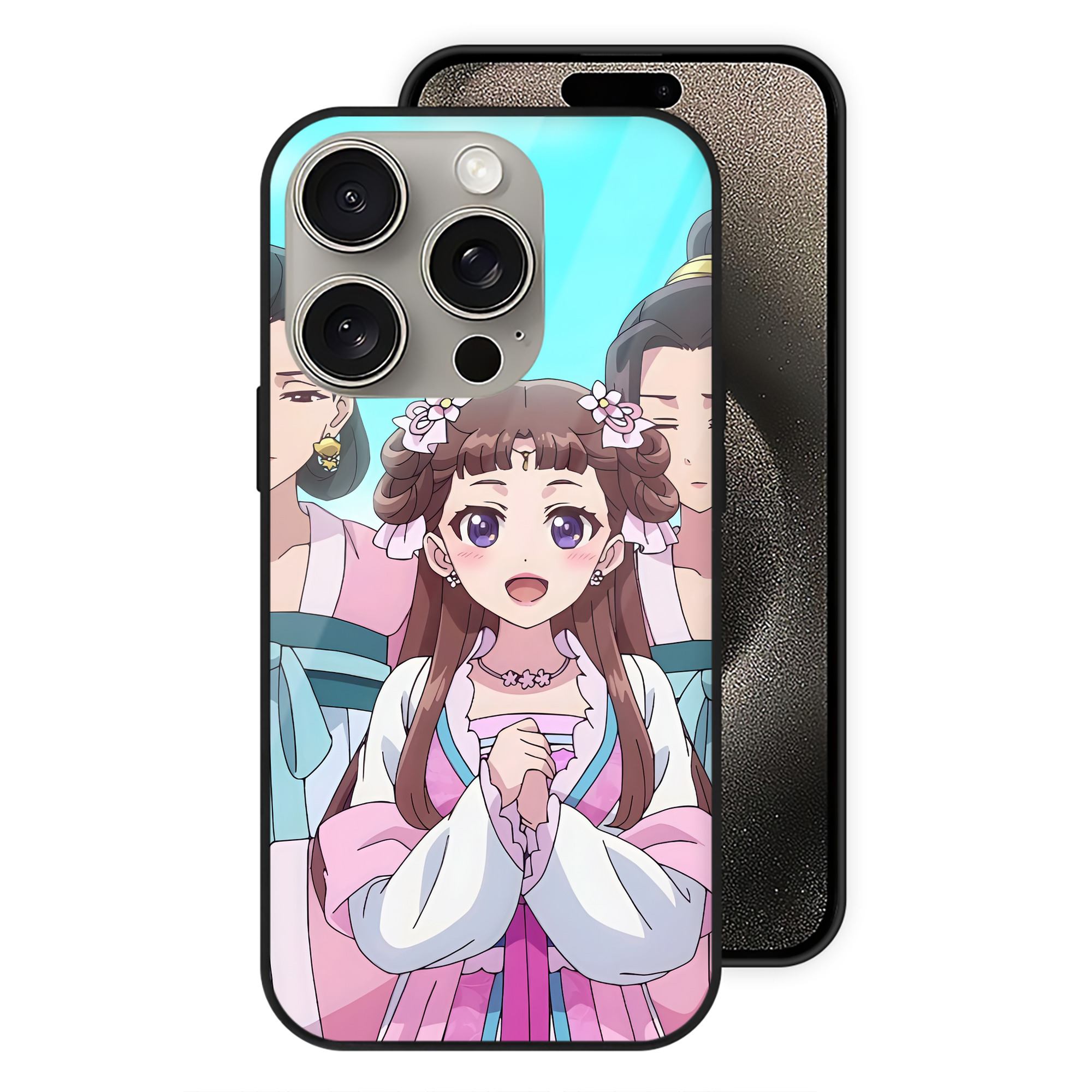 薬屋のひとりごと The Apothecary Diaries 【iPhone15Pro対応】スマホケース 耐衝撃＆黄変防止 背面ガラス