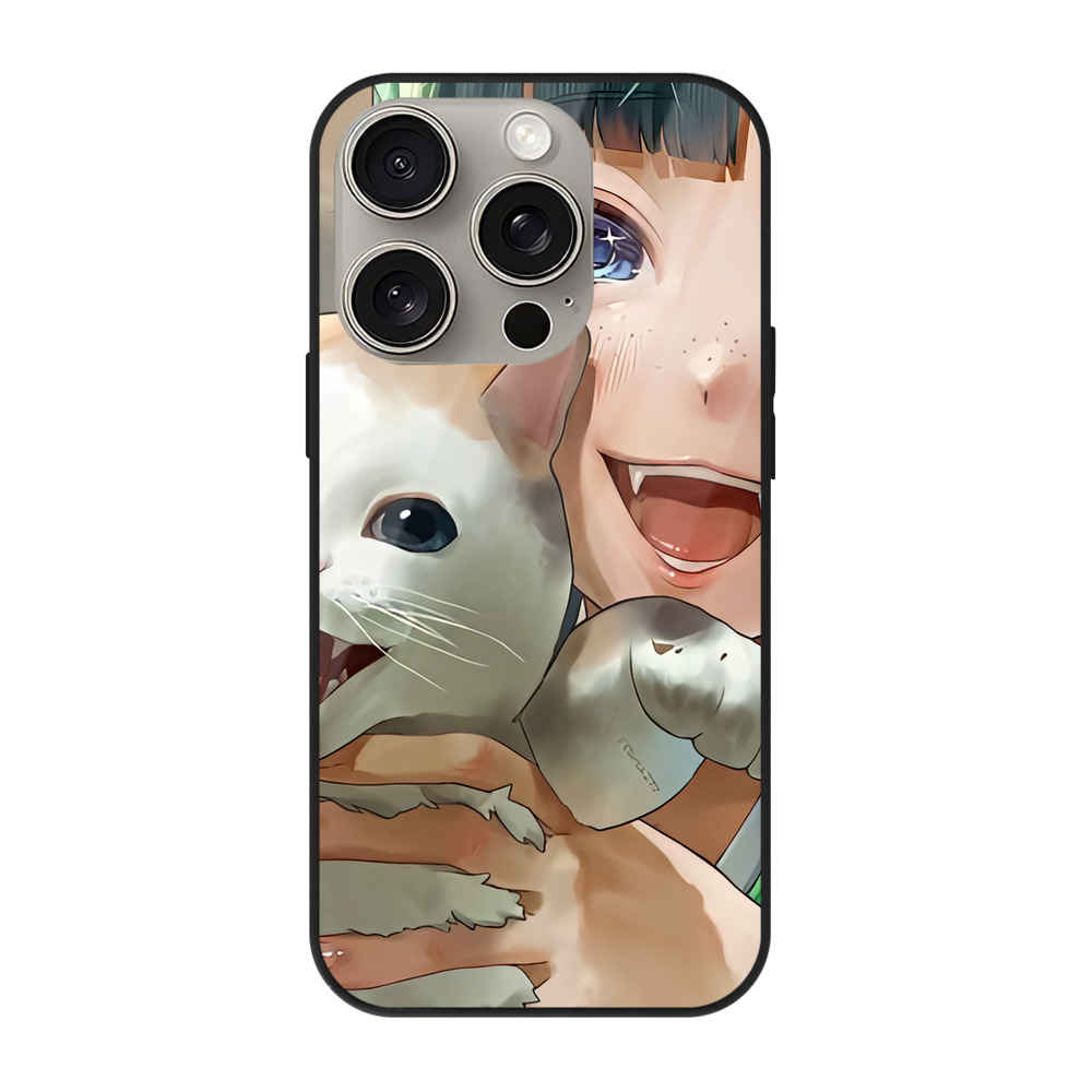薬屋のひとりごと The Apothecary Diaries 【iPhone15Pro対応】スマホケース 耐衝撃＆黄変防止 背面ガラス