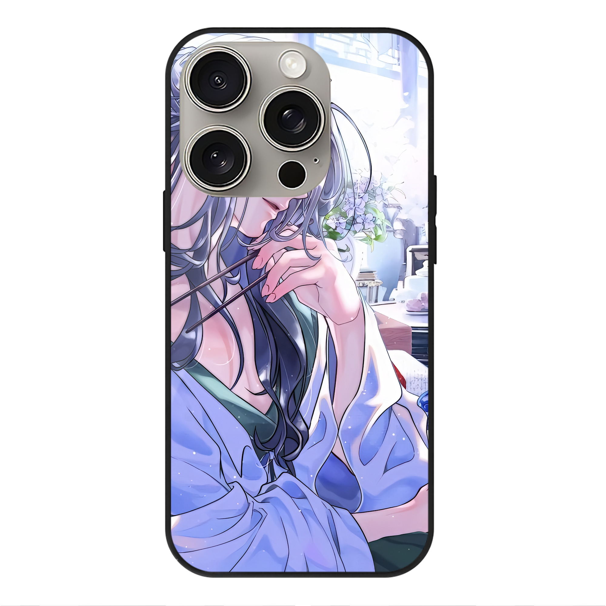 薬屋のひとりごと The Apothecary Diaries 【iPhone15Pro対応】スマホケース 耐衝撃＆黄変防止 背面ガラス