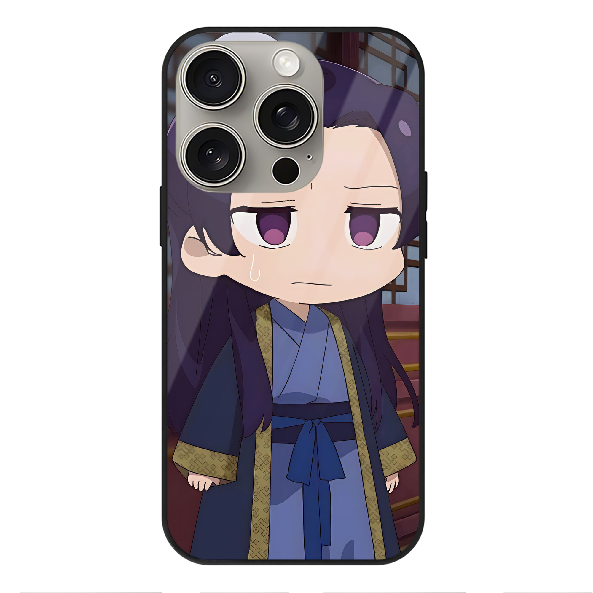 薬屋のひとりごと The Apothecary Diaries 【iPhone15Pro対応】スマホケース 耐衝撃＆黄変防止 背面ガラス