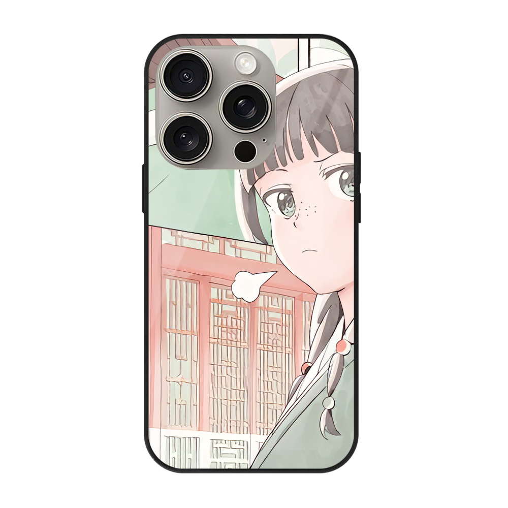 薬屋のひとりごと The Apothecary Diaries 【iPhone15Pro対応】スマホケース 耐衝撃＆黄変防止 背面ガラス