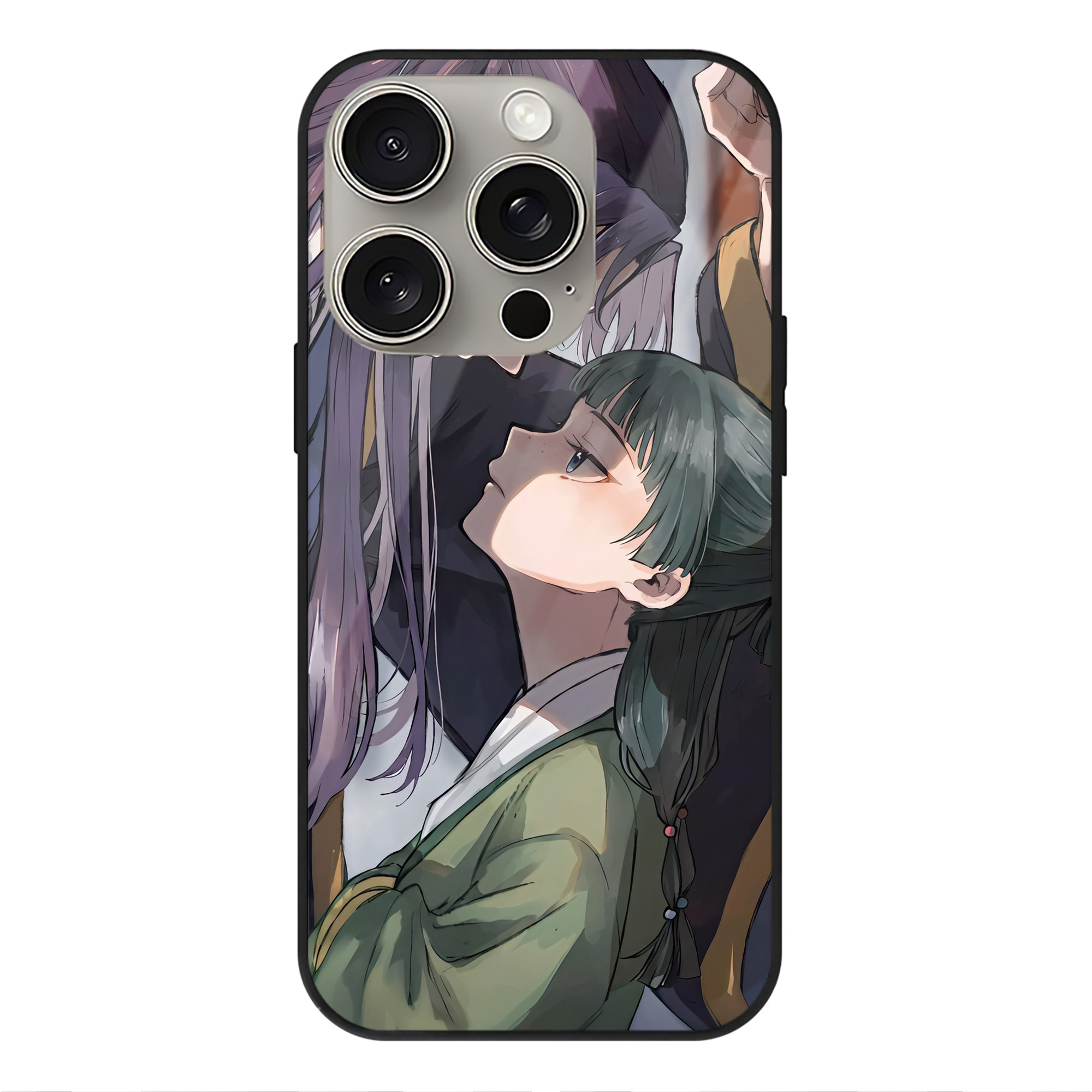 薬屋のひとりごと The Apothecary Diaries 【iPhone15Pro対応】スマホケース 耐衝撃＆黄変防止 背面ガラス