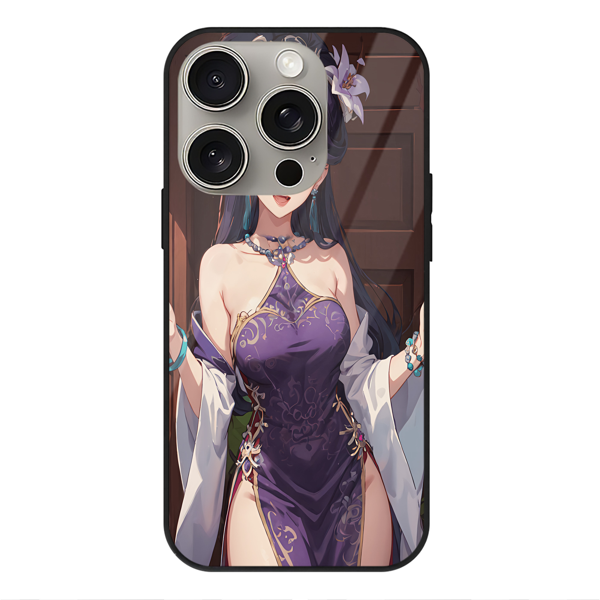 薬屋のひとりごと The Apothecary Diaries 【iPhone15Pro対応】スマホケース 耐衝撃＆黄変防止 背面ガラス