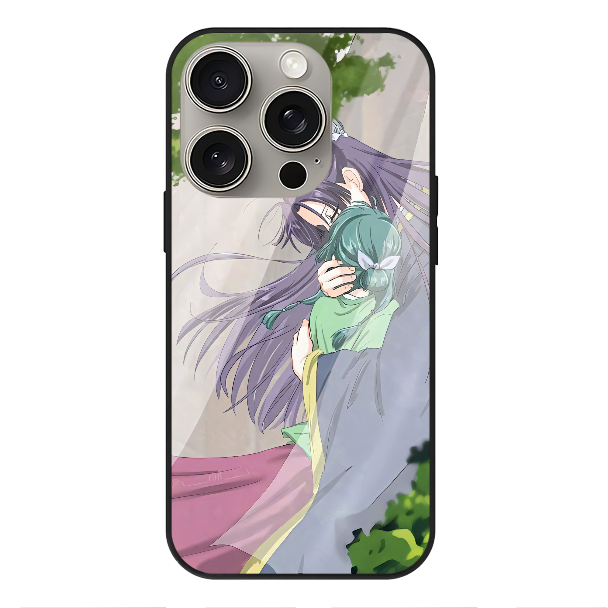 薬屋のひとりごと The Apothecary Diaries 【iPhone15Pro対応】スマホケース 耐衝撃＆黄変防止 背面ガラス