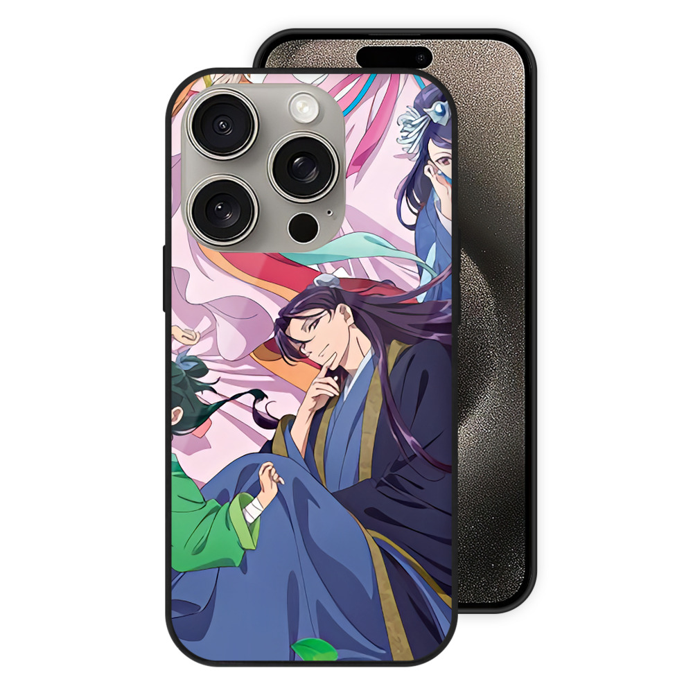 （画像用） 薬屋のひとりごと The Apothecary Diaries 【iPhone15Pro対応】スマホケース 耐衝撃＆黄変防止 背面ガラス