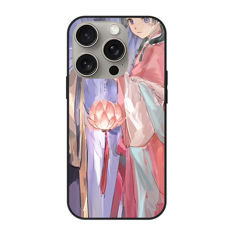 薬屋のひとりごと The Apothecary Diaries 【iPhone15Pro対応】スマホケース 耐衝撃＆黄変防止 背面ガラス