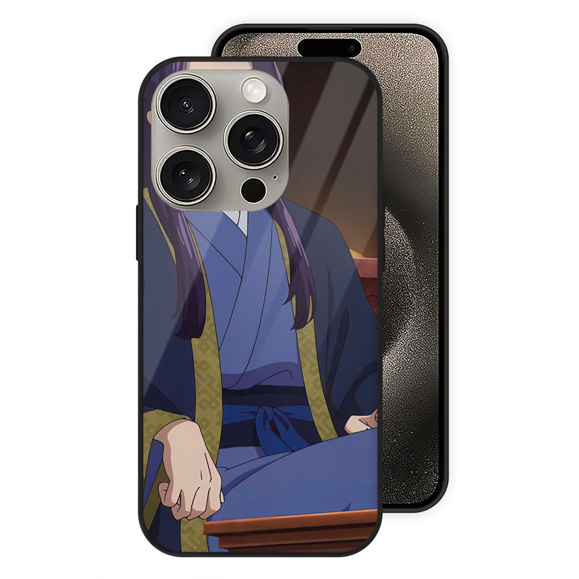 薬屋のひとりごと The Apothecary Diaries 【iPhone15Pro対応】スマホケース 耐衝撃＆黄変防止 背面ガラス