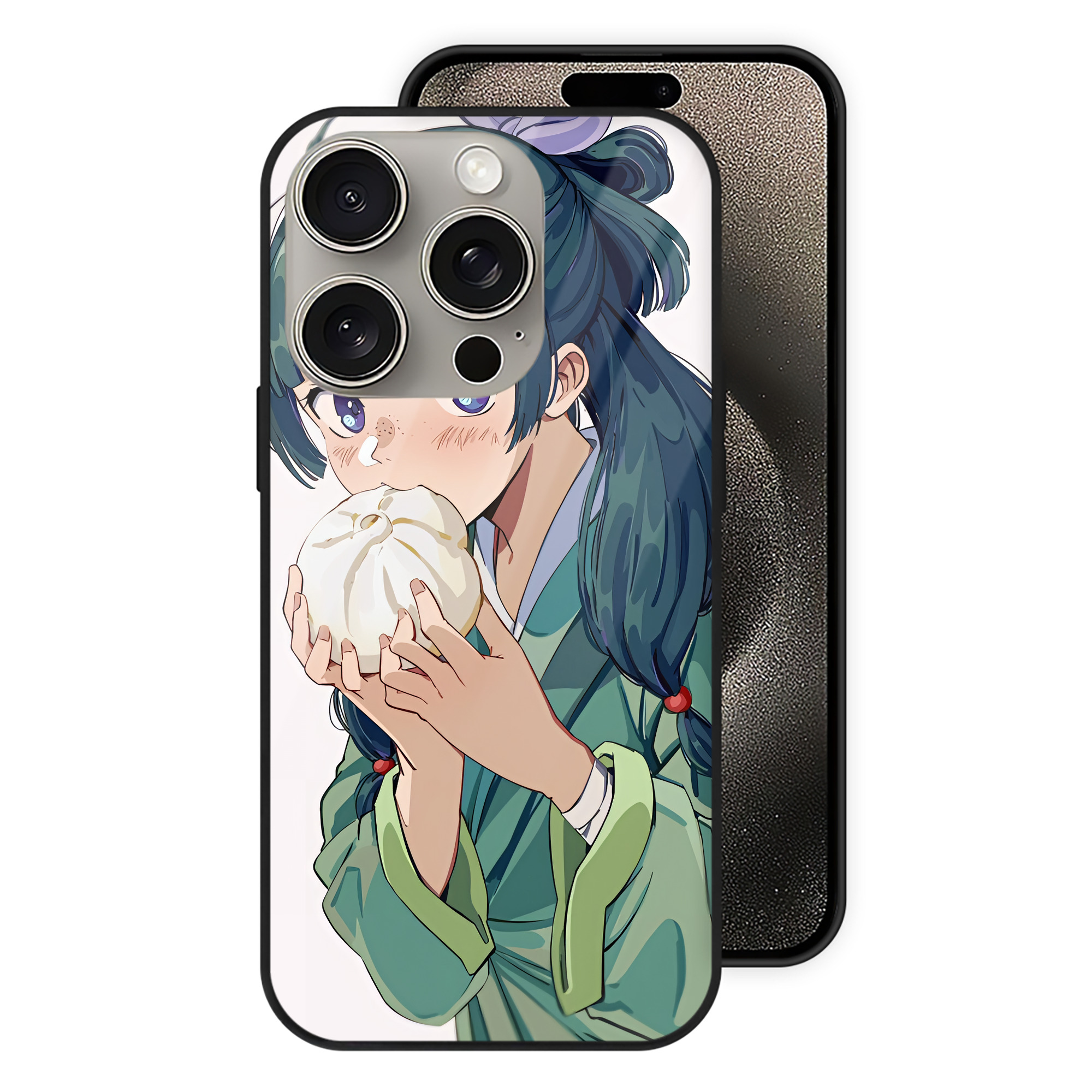 薬屋のひとりごと The Apothecary Diaries 【iPhone15Pro対応】スマホケース 耐衝撃＆黄変防止 背面ガラス