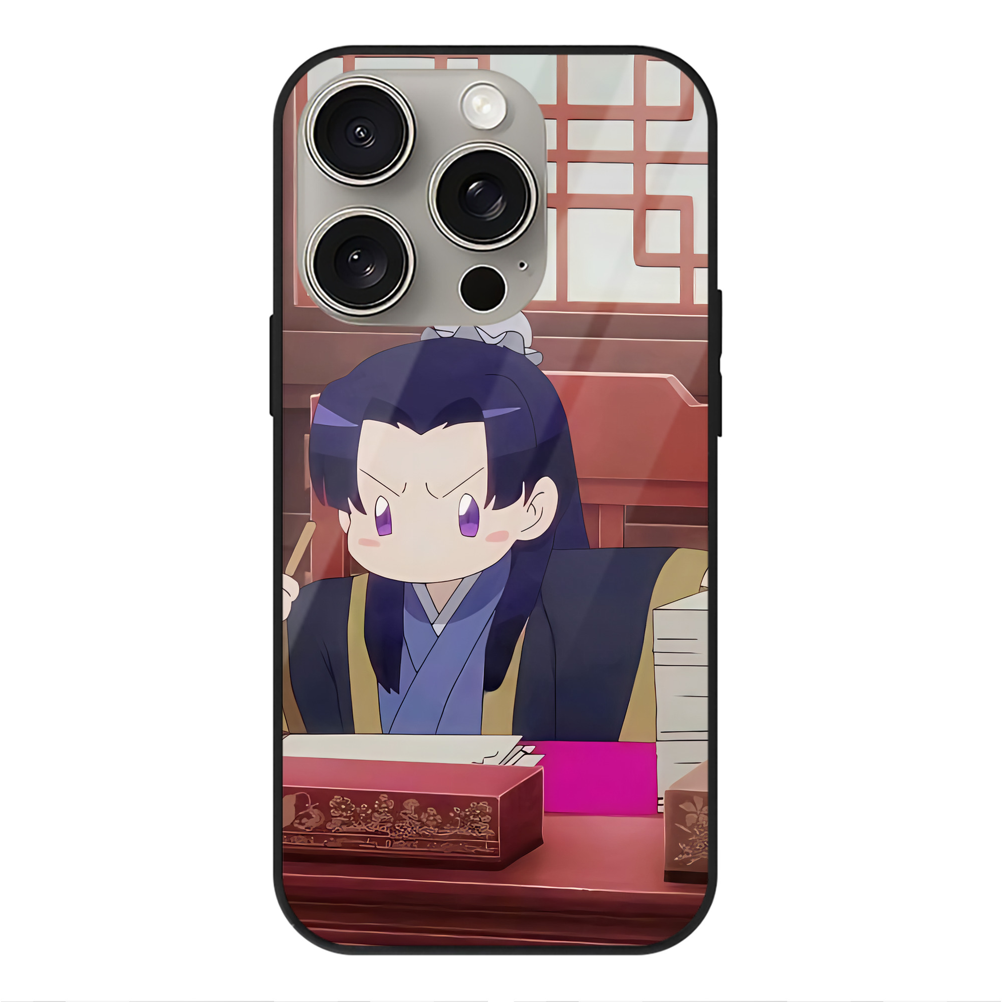 薬屋のひとりごと The Apothecary Diaries 【iPhone15Pro対応】スマホケース 耐衝撃＆黄変防止 背面ガラス