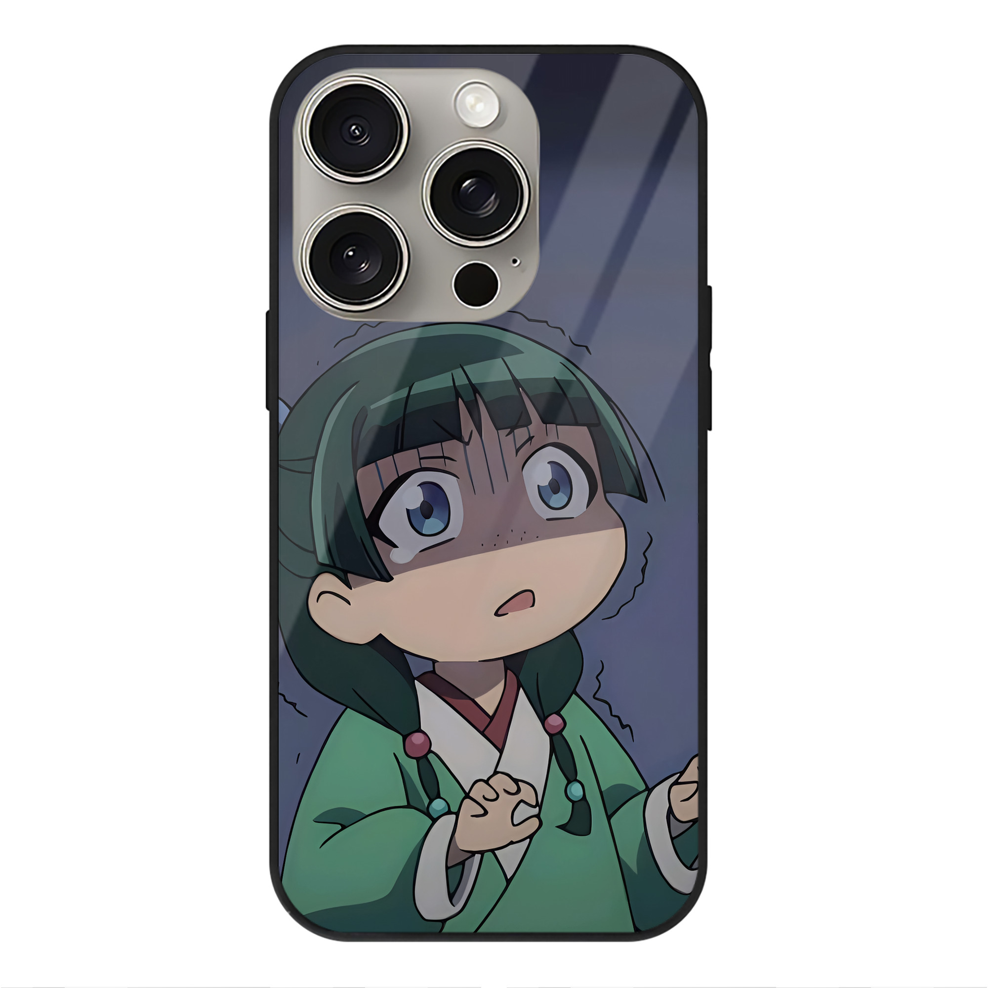 薬屋のひとりごと The Apothecary Diaries 【iPhone15Pro対応】スマホケース 耐衝撃＆黄変防止 背面ガラス