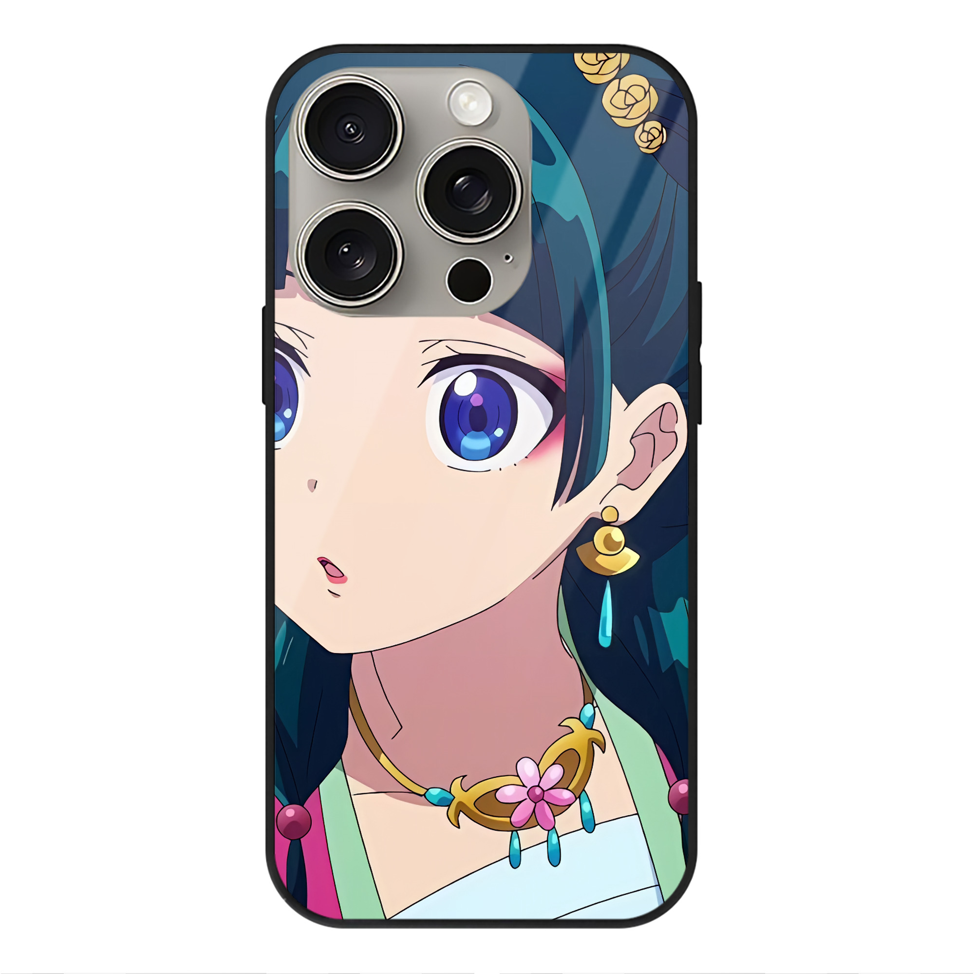 薬屋のひとりごと The Apothecary Diaries 【iPhone15Pro対応】スマホケース 耐衝撃＆黄変防止 背面ガラス