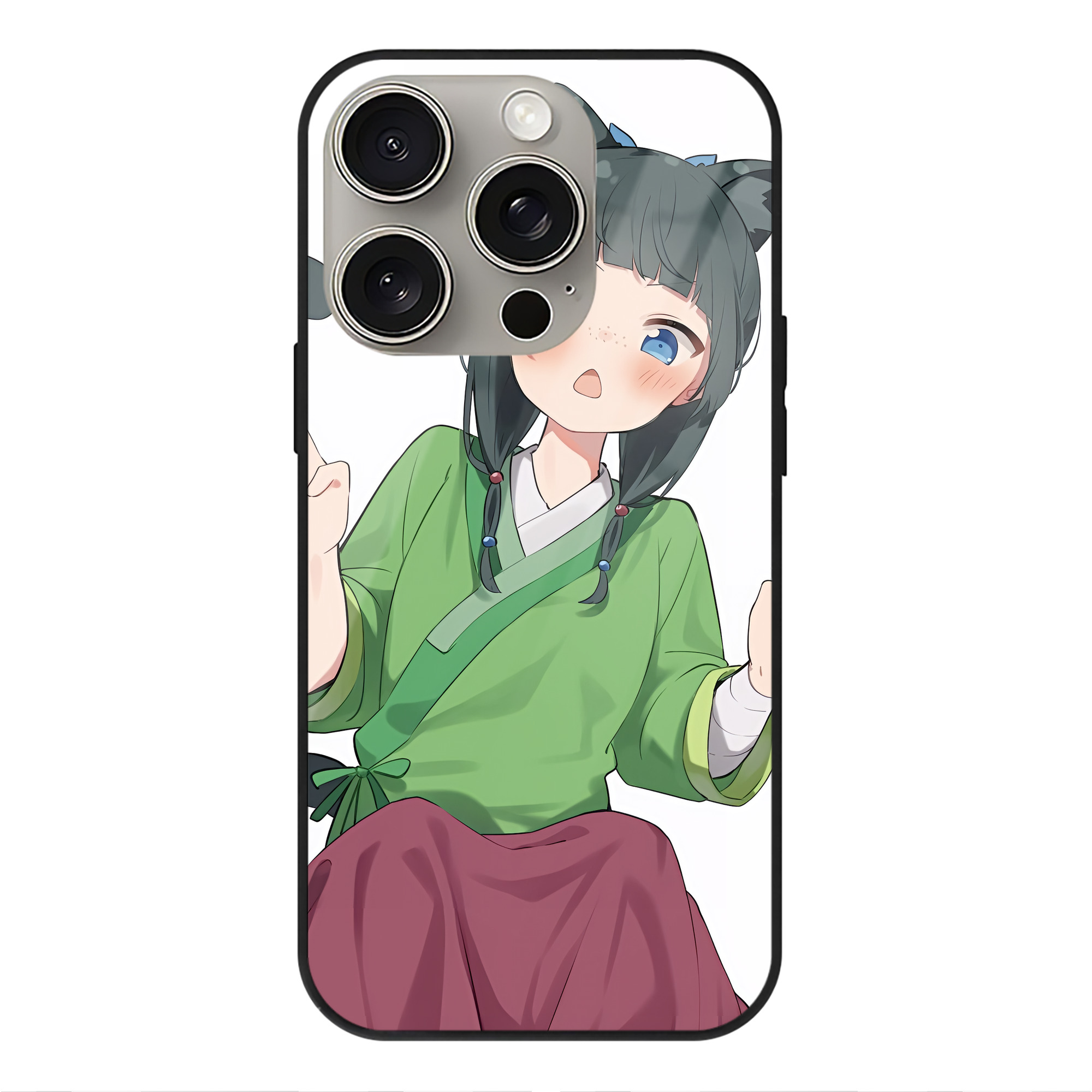 （画像用） 薬屋のひとりごと The Apothecary Diaries 【iPhone15Pro対応】スマホケース 耐衝撃＆黄変防止 背面ガラス