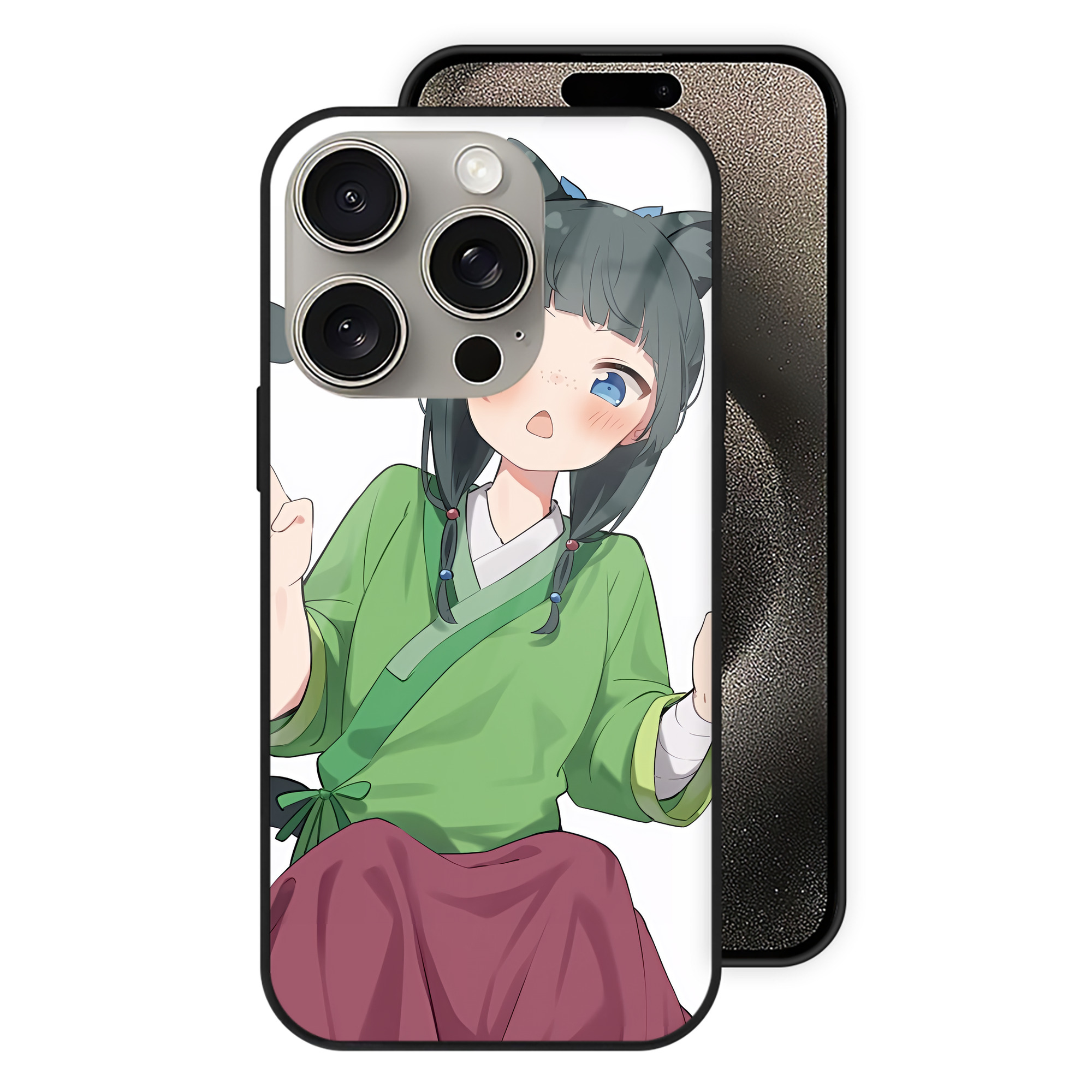 （画像用） 薬屋のひとりごと The Apothecary Diaries 【iPhone15Pro対応】スマホケース 耐衝撃＆黄変防止 背面ガラス
