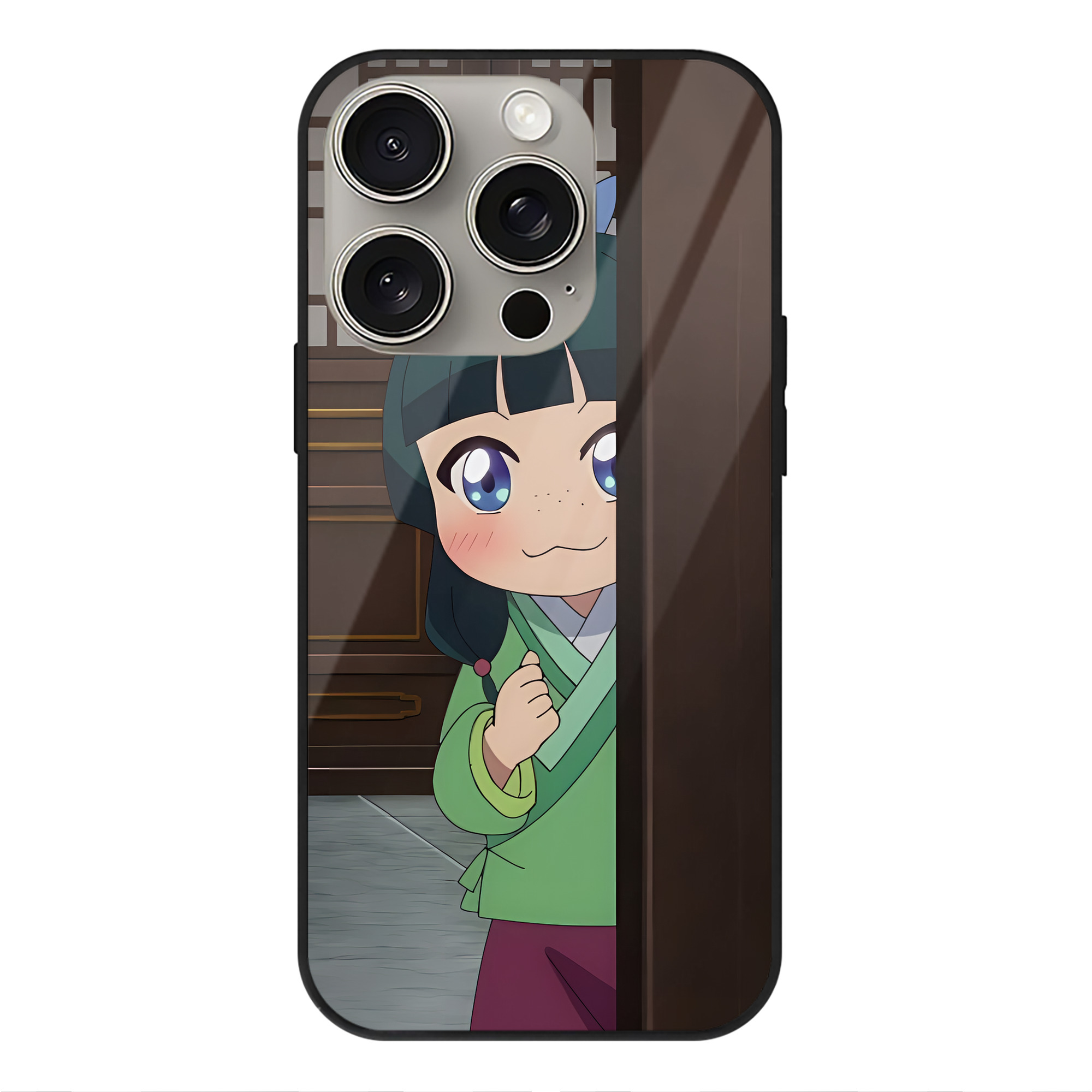 薬屋のひとりごと The Apothecary Diaries 【iPhone15Pro対応】スマホケース 耐衝撃＆黄変防止 背面ガラス
