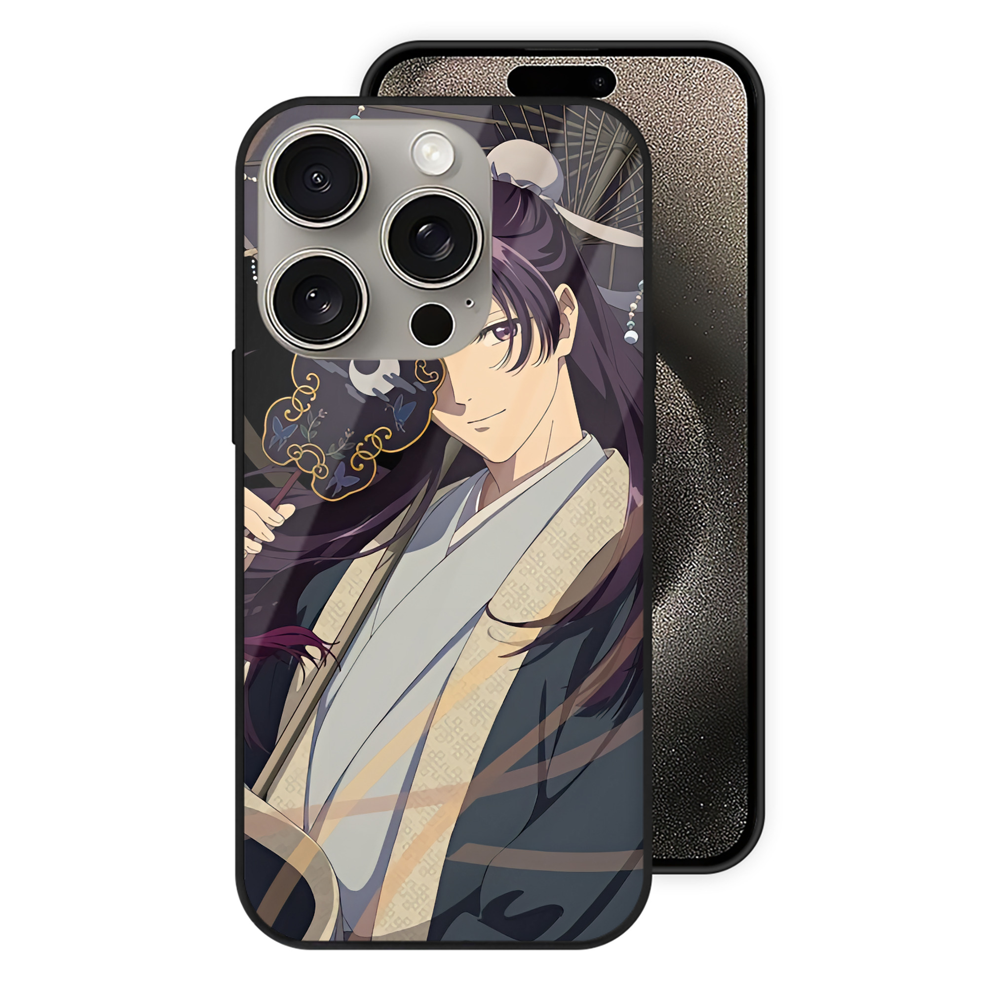 薬屋のひとりごと The Apothecary Diaries 【iPhone15Pro対応】スマホケース 耐衝撃＆黄変防止 背面ガラス