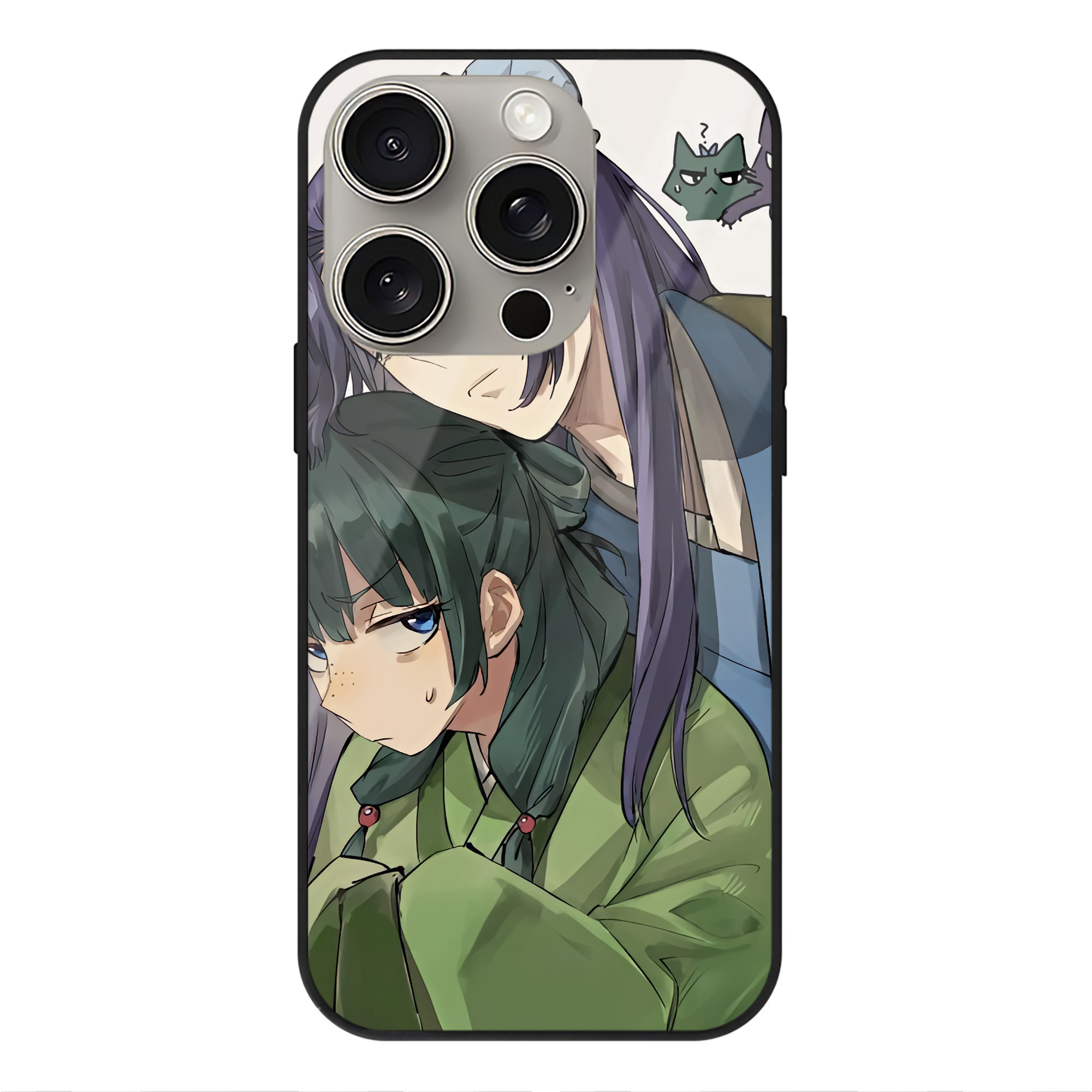 薬屋のひとりごと The Apothecary Diaries 【iPhone15Pro対応】スマホケース 耐衝撃＆黄変防止 背面ガラス