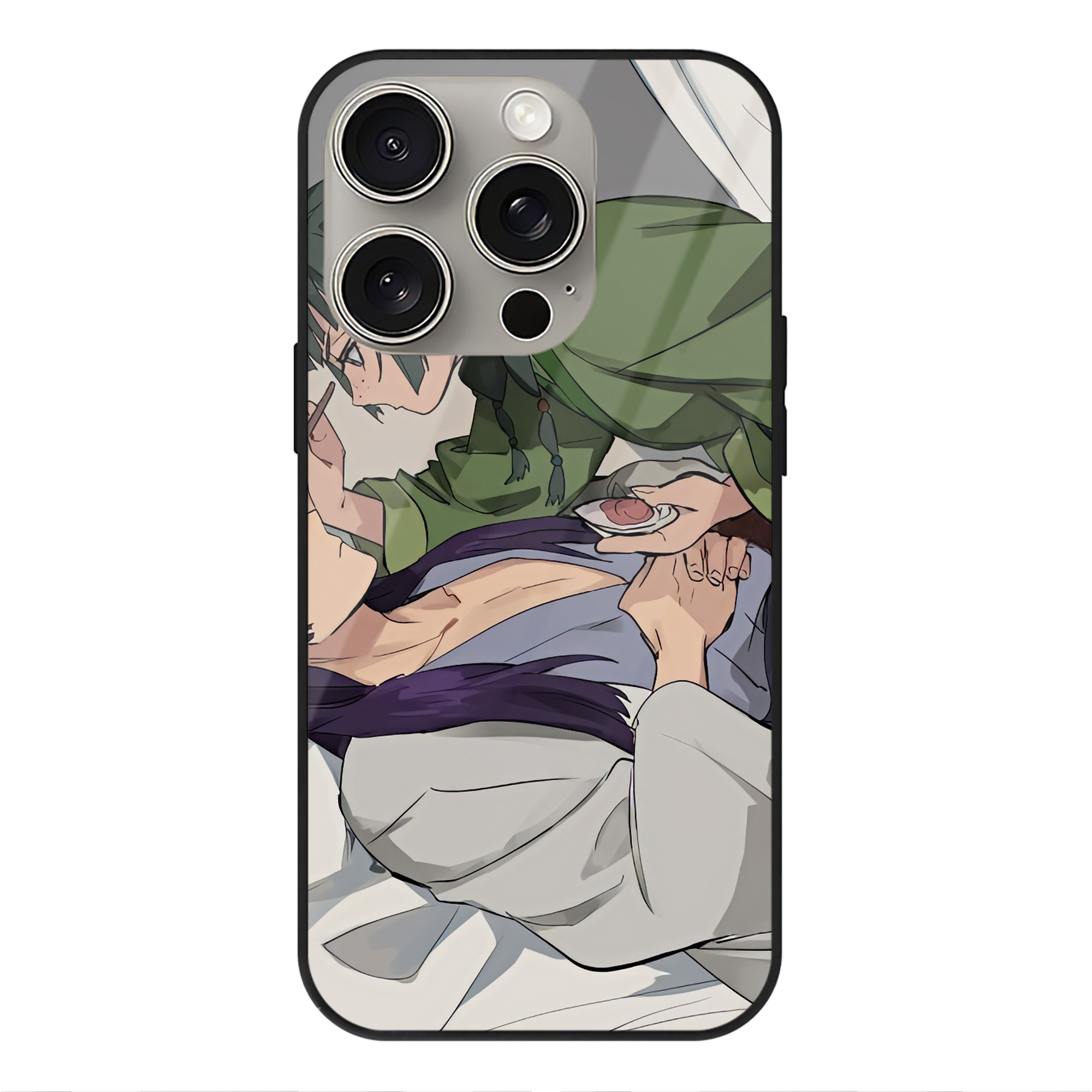 薬屋のひとりごと The Apothecary Diaries 【iPhone15Pro対応】スマホケース 耐衝撃＆黄変防止 背面ガラス