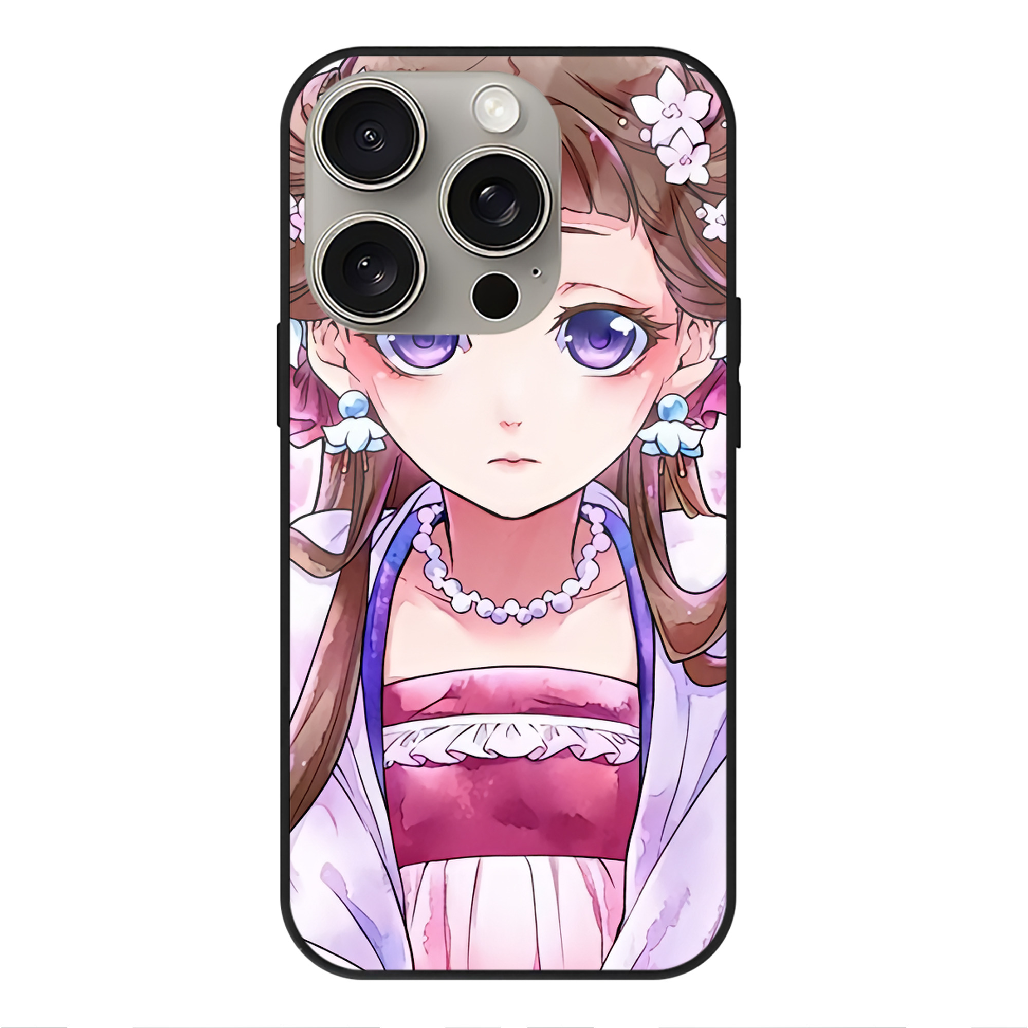 薬屋のひとりごと The Apothecary Diaries 【iPhone15Pro対応】スマホケース 耐衝撃＆黄変防止 背面ガラス