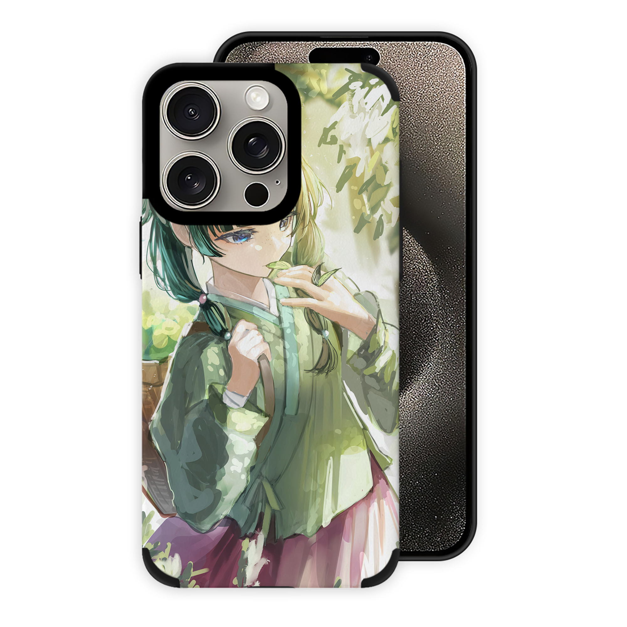 （画像用） 薬屋のひとりごと The Apothecary Diaries 【iPhone15ProMax対応】 PUレザー スマホケース 耐衝撃＆黄変防止