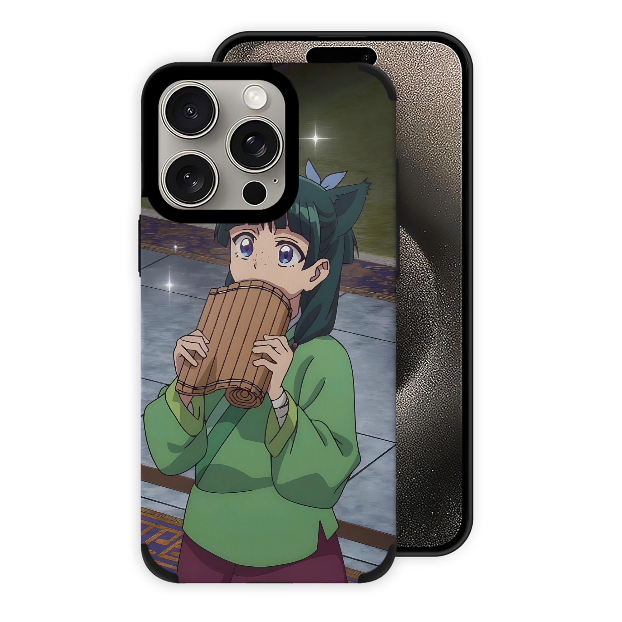 （画像用） 薬屋のひとりごと The Apothecary Diaries 【iPhone15ProMax対応】 PUレザー スマホケース 耐衝撃＆黄変防止
