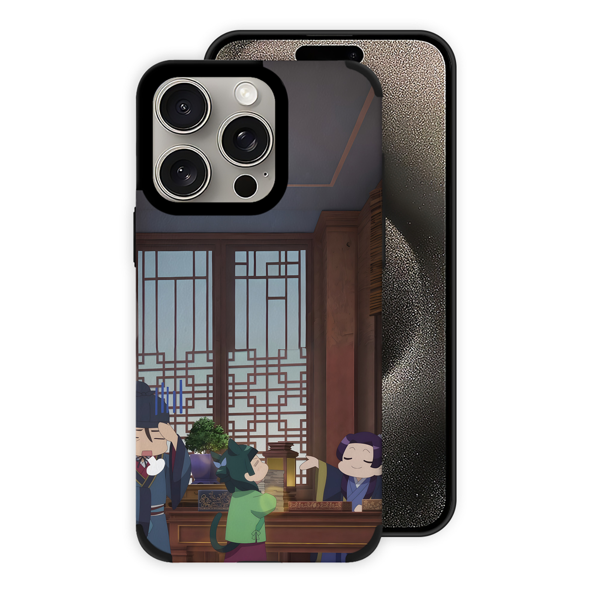 （画像用） 薬屋のひとりごと The Apothecary Diaries 【iPhone15ProMax対応】 PUレザー スマホケース 耐衝撃＆黄変防止