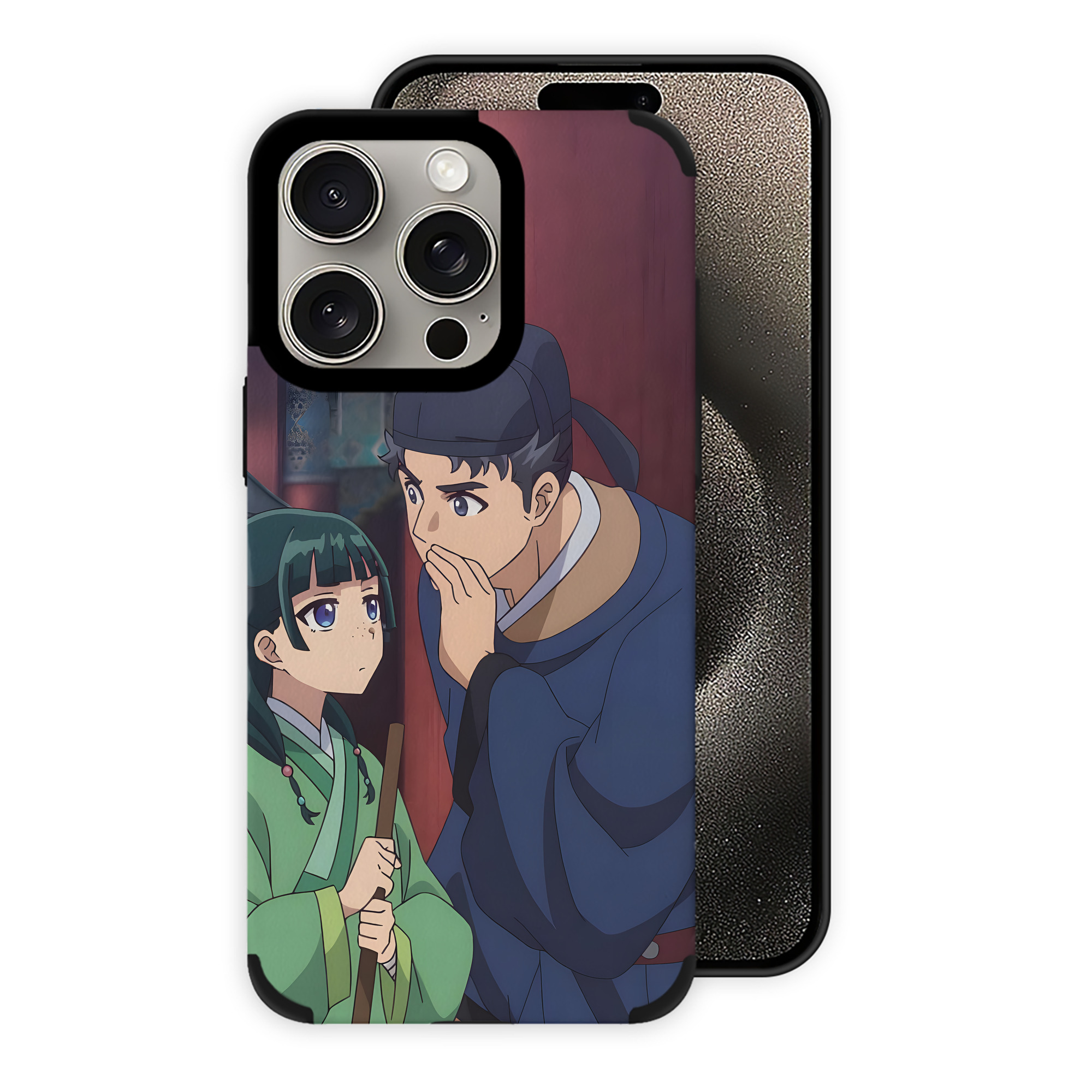 薬屋のひとりごと The Apothecary Diaries 【iPhone15ProMax対応】 PUレザー スマホケース 耐衝撃＆黄変防止