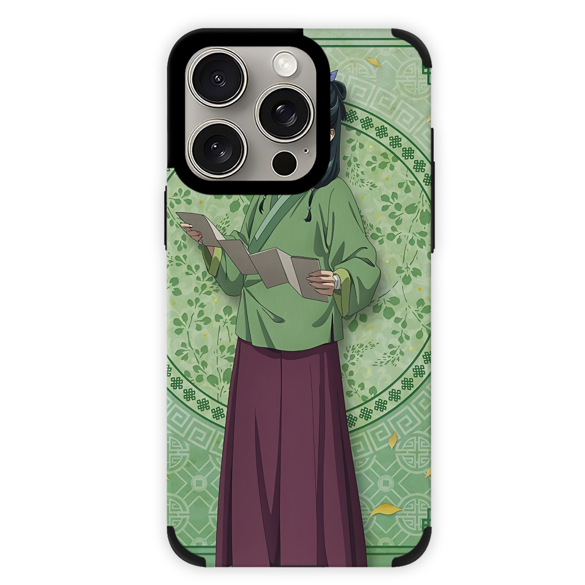 （画像用） 薬屋のひとりごと The Apothecary Diaries 【iPhone15ProMax対応】 PUレザー スマホケース 耐衝撃＆黄変防止