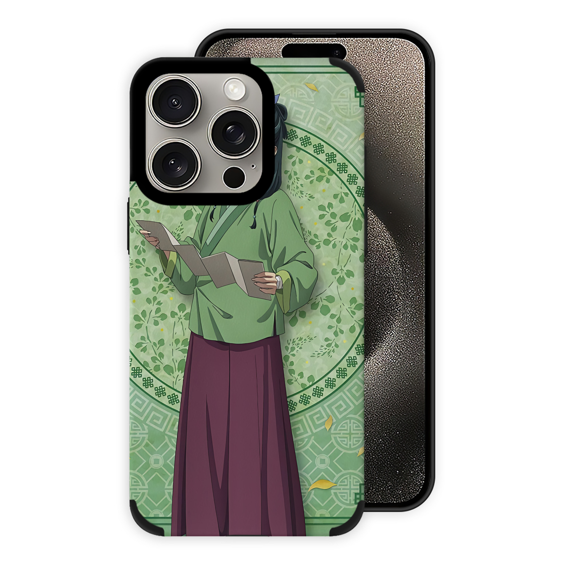 （画像用） 薬屋のひとりごと The Apothecary Diaries 【iPhone15ProMax対応】 PUレザー スマホケース 耐衝撃＆黄変防止