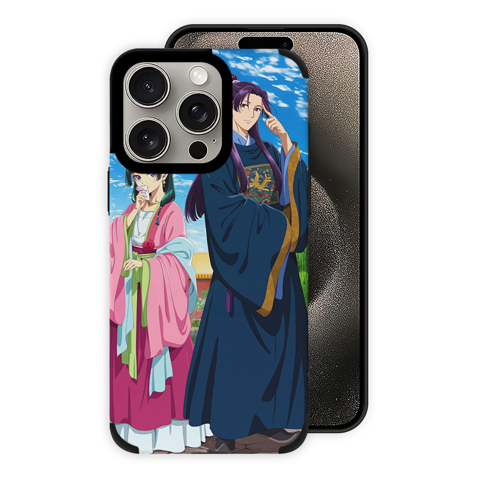 薬屋のひとりごと The Apothecary Diaries 【iPhone15ProMax対応】 PUレザー スマホケース 耐衝撃＆黄変防止