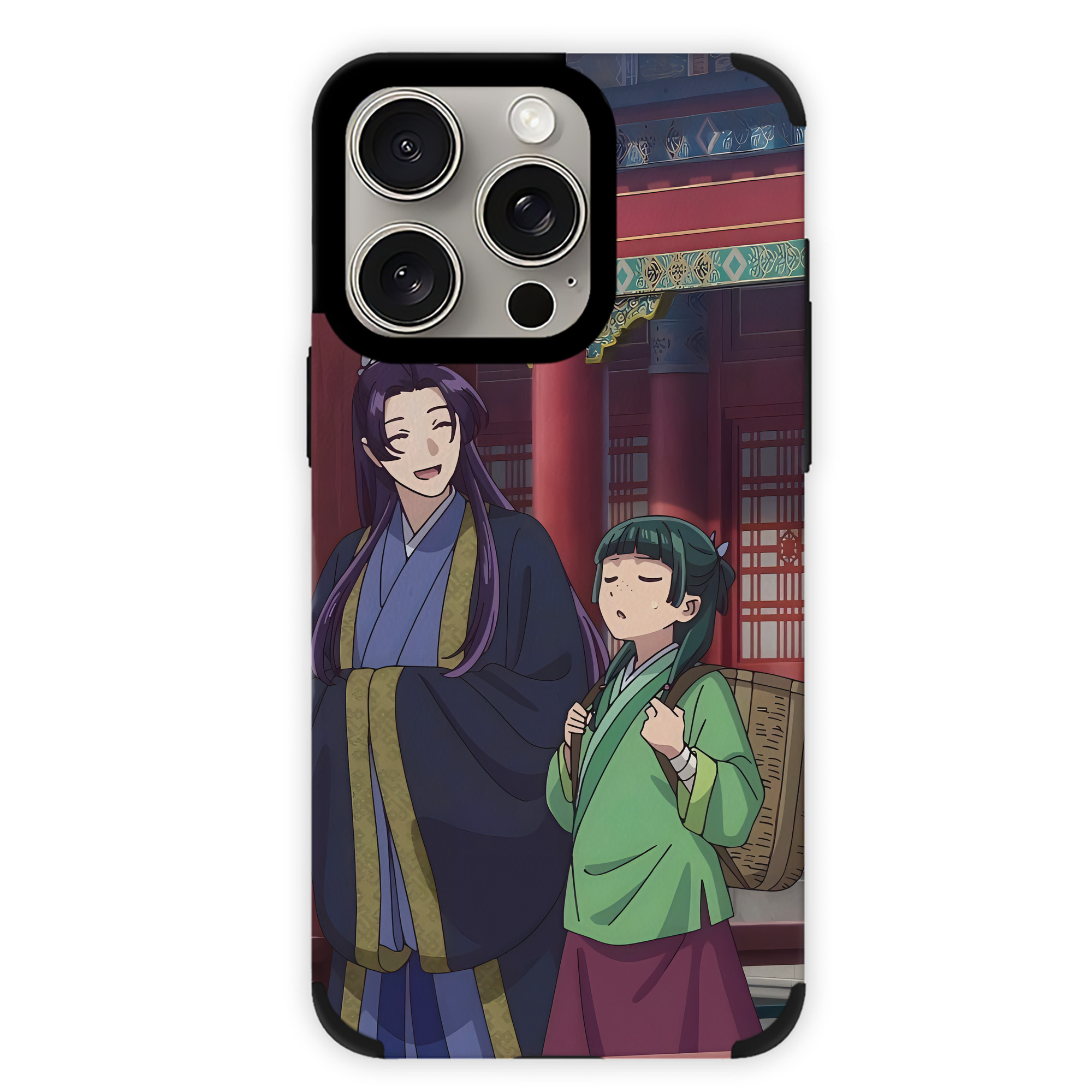 （画像用） 薬屋のひとりごと The Apothecary Diaries 【iPhone15ProMax対応】 PUレザー スマホケース 耐衝撃＆黄変防止